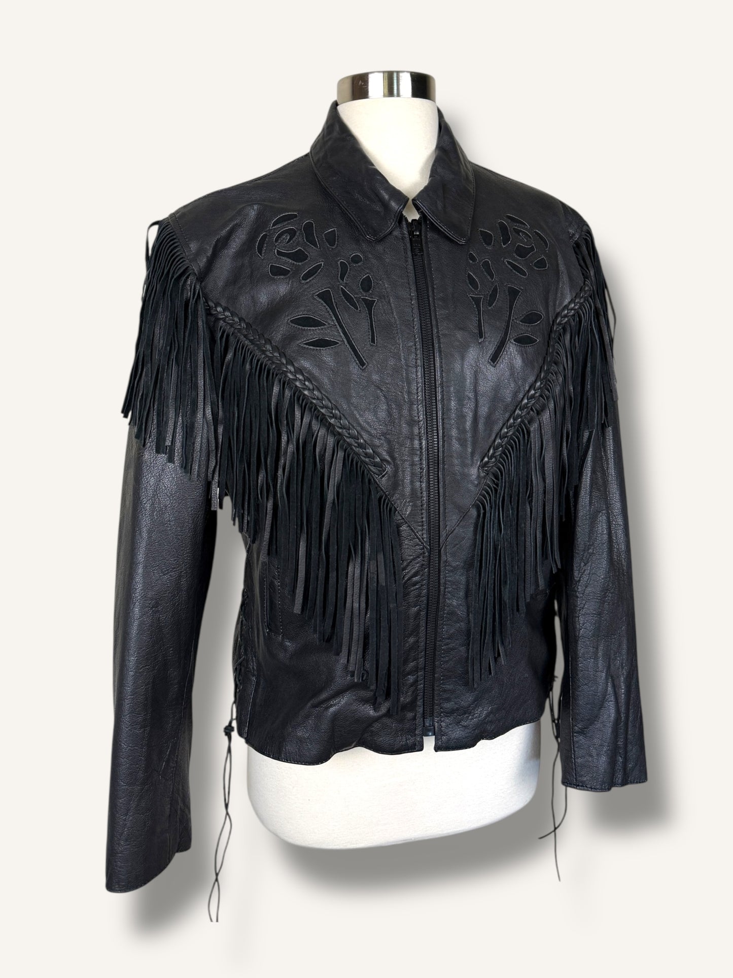 Fringe Leather Jacket