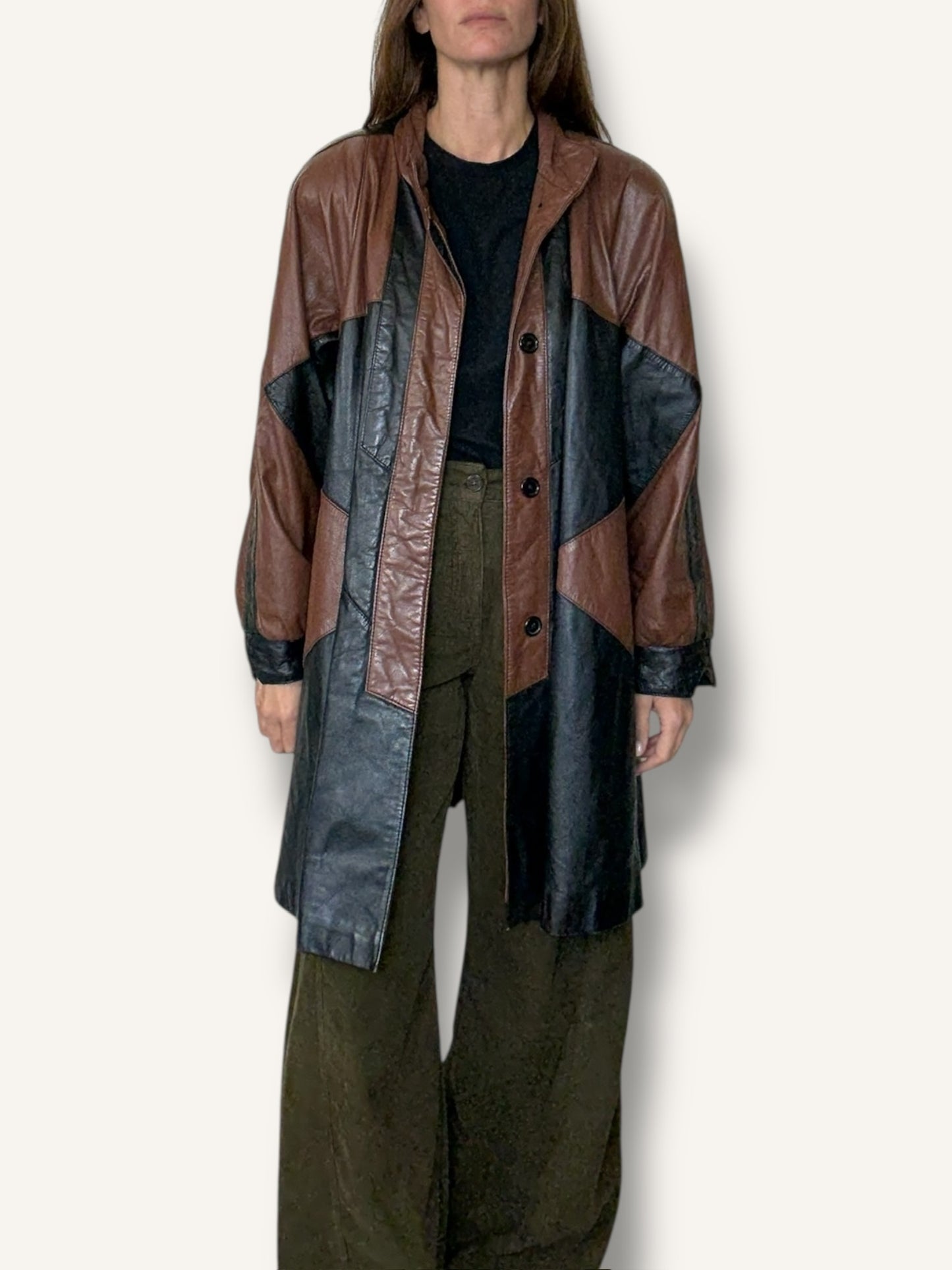 Patchwork Leather Jacket