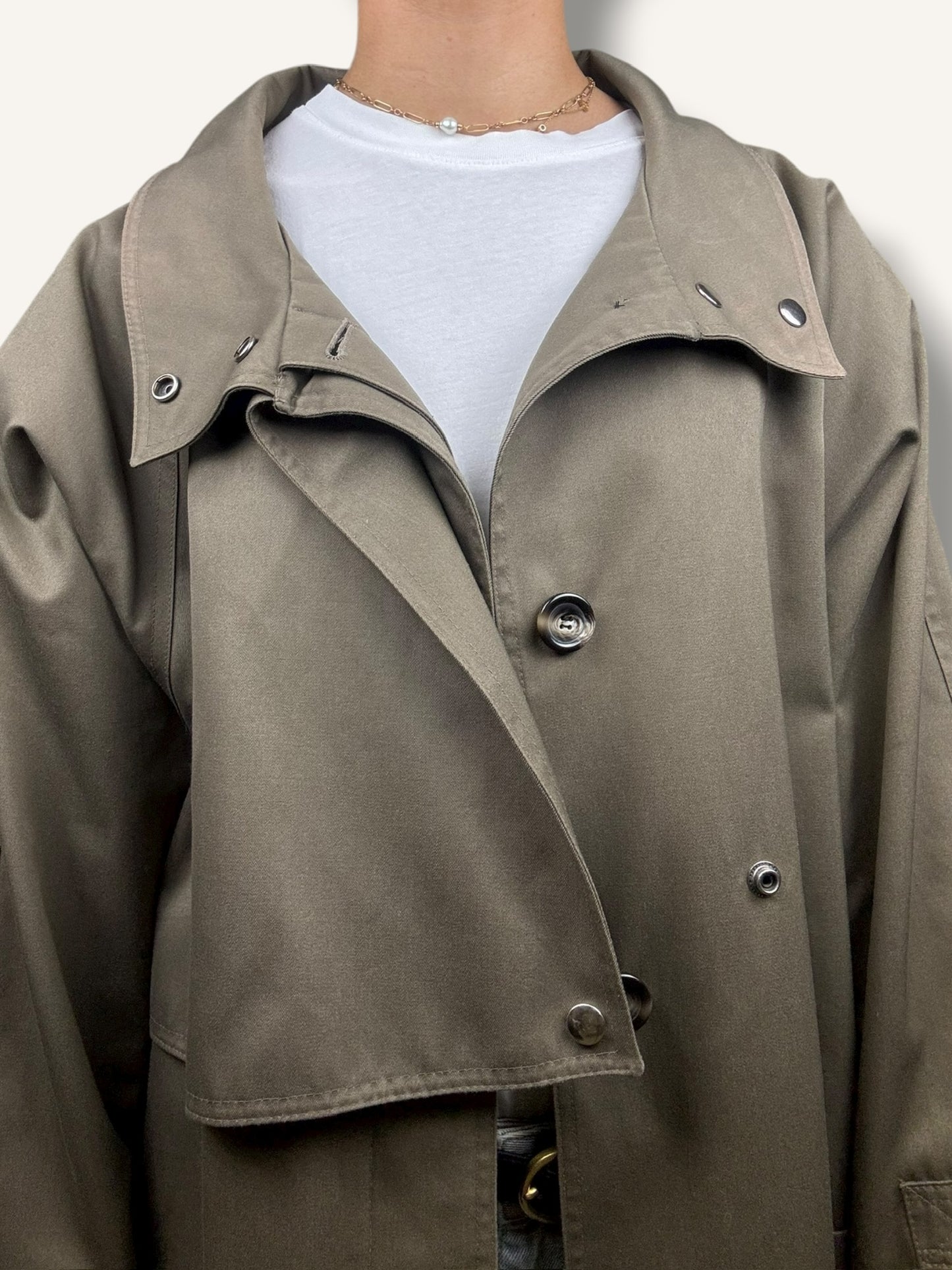 Gunmetal Green Trench