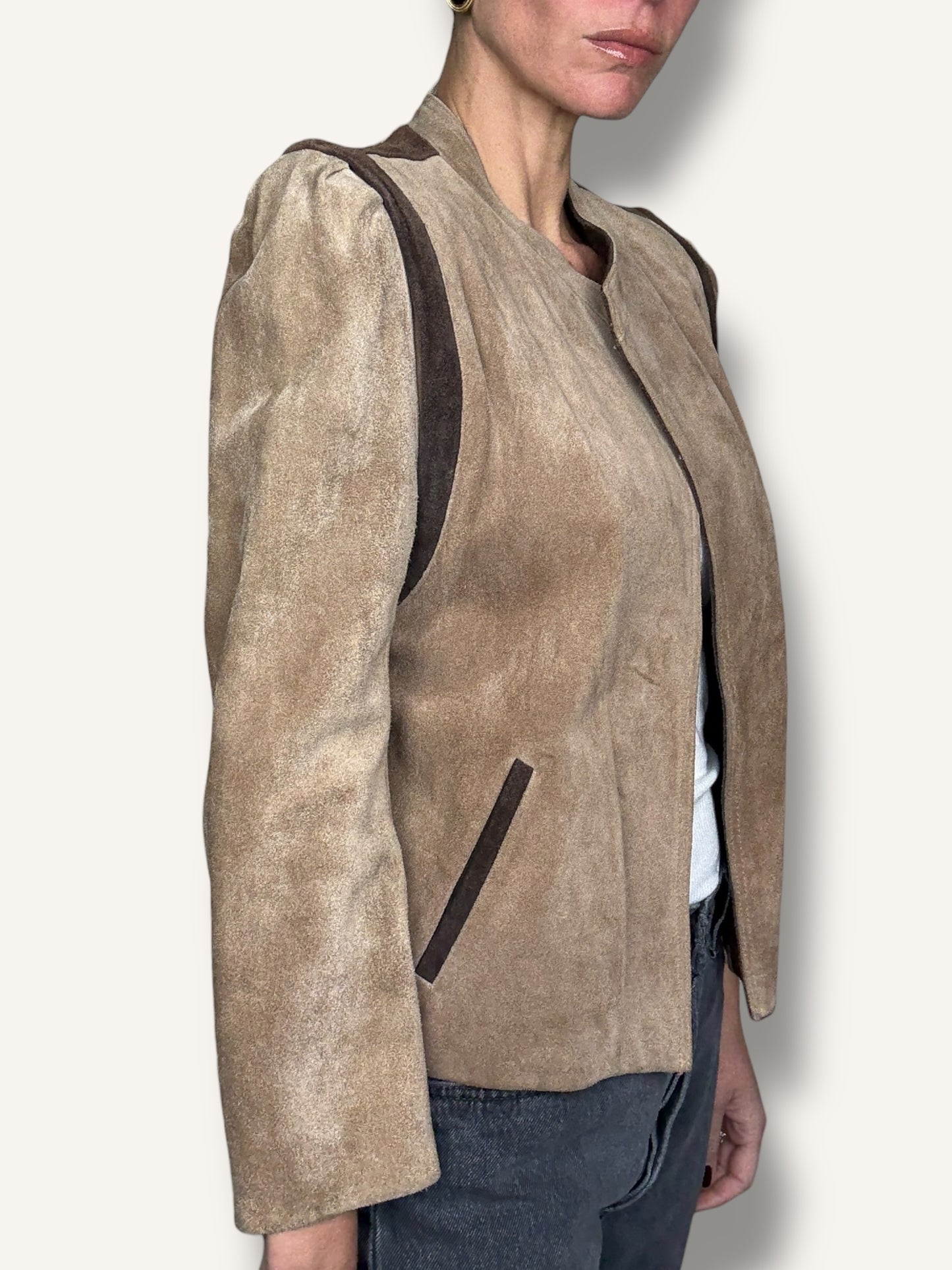 Suede Cropped Jacket