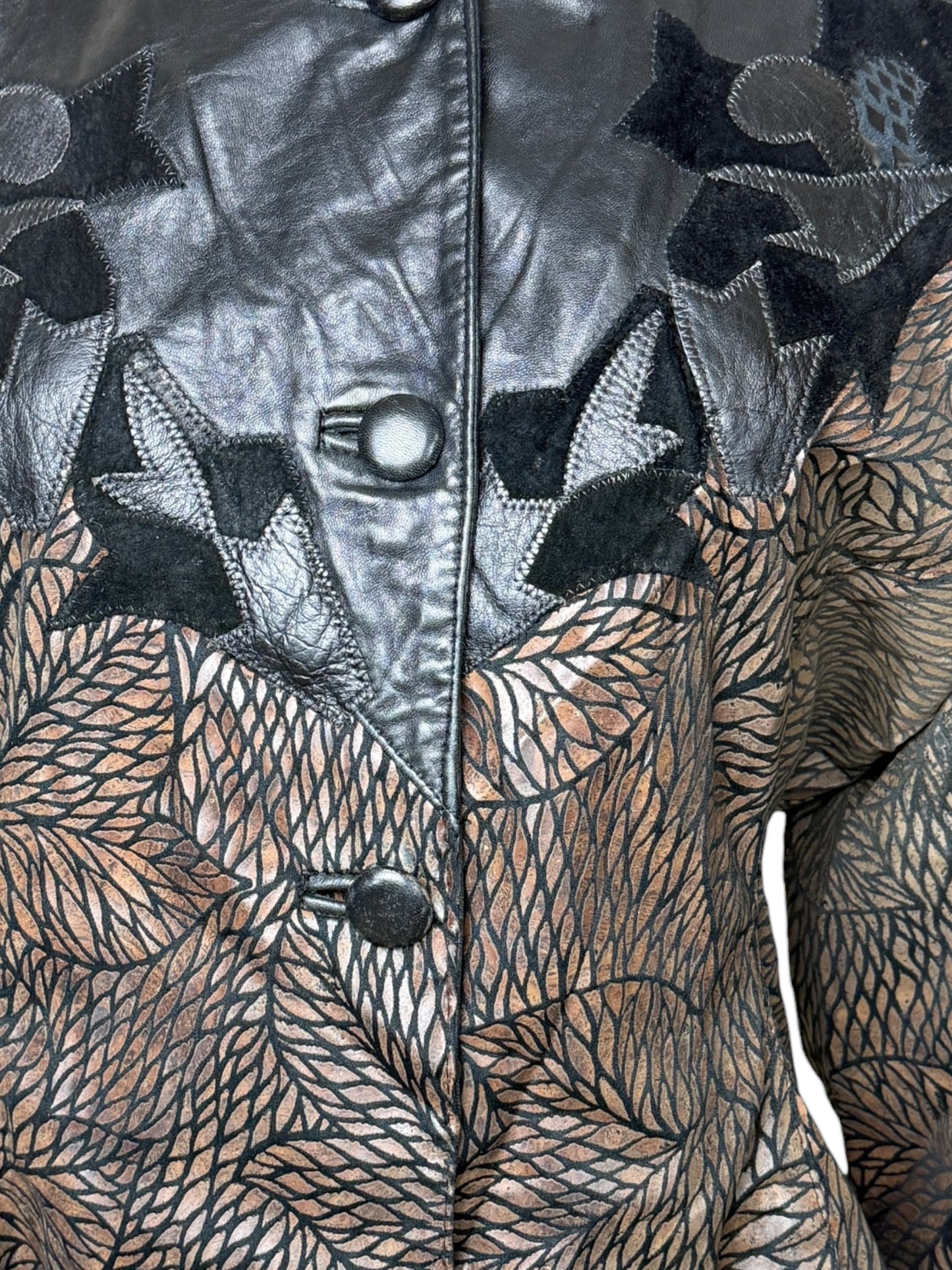 Patchwork Leather Jacket