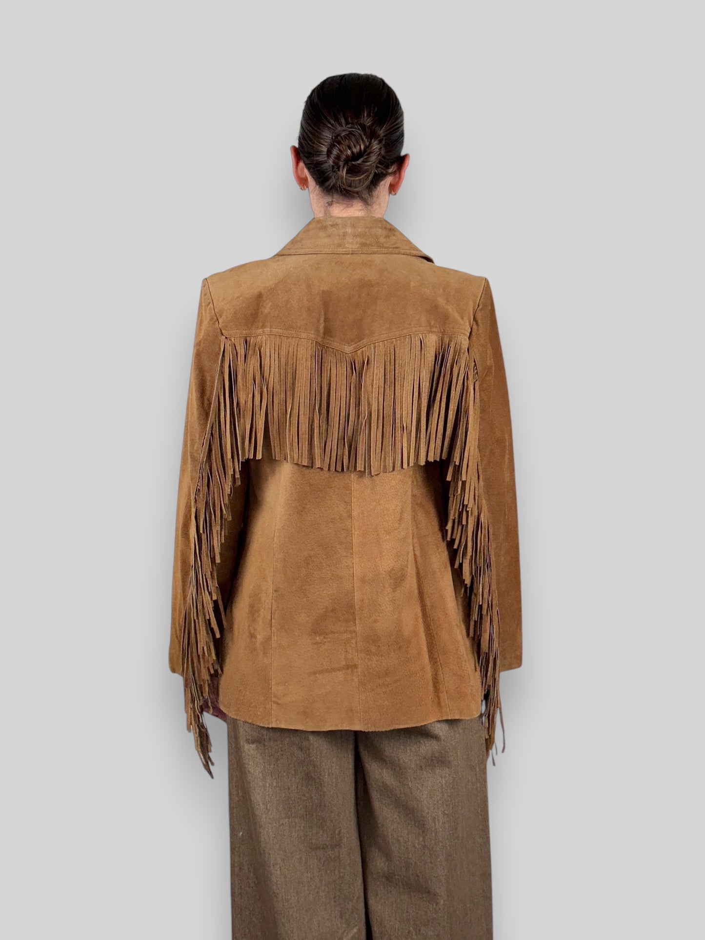 Suede Fringe Jacket