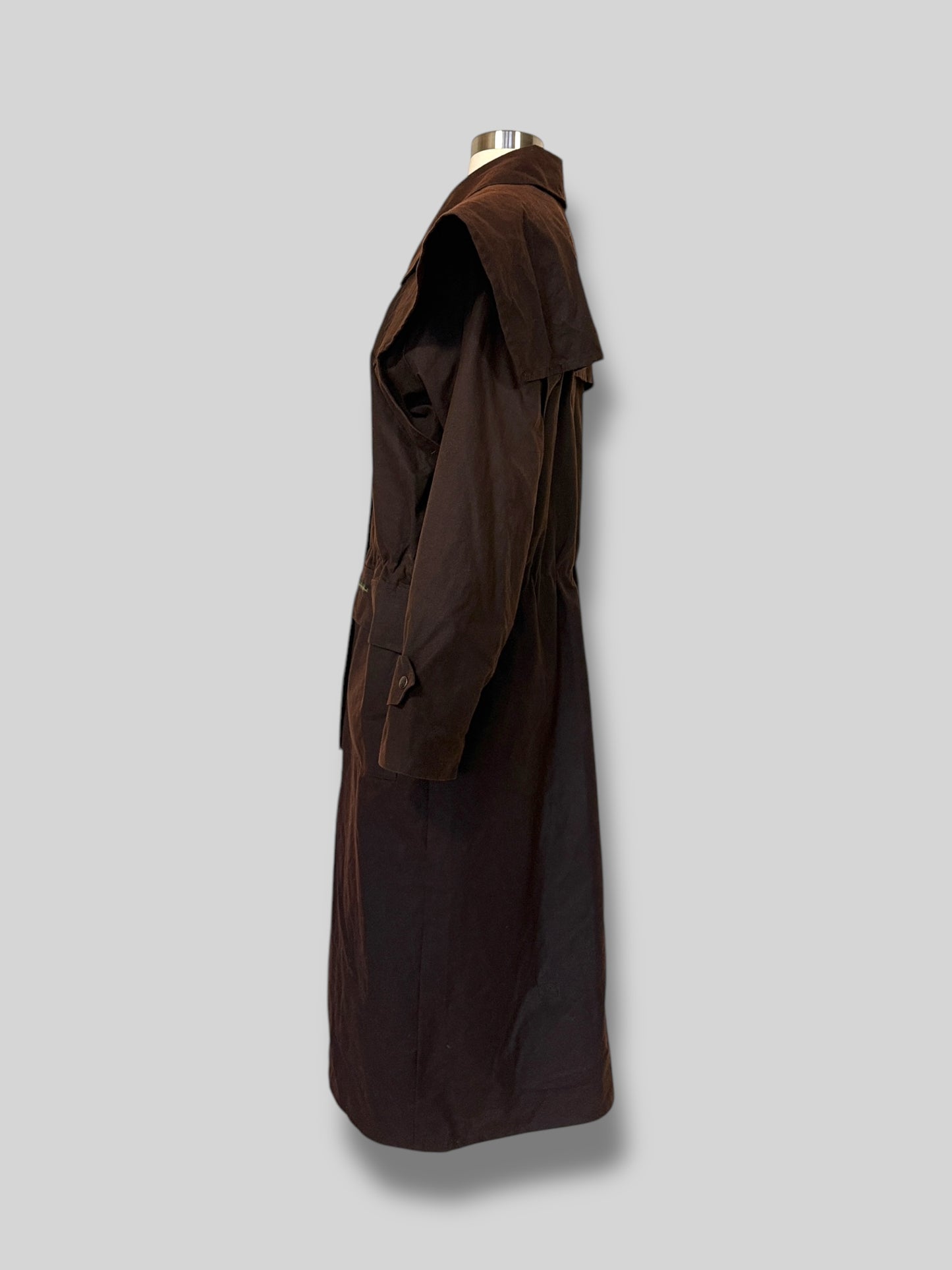 Brown Oilskin Trench