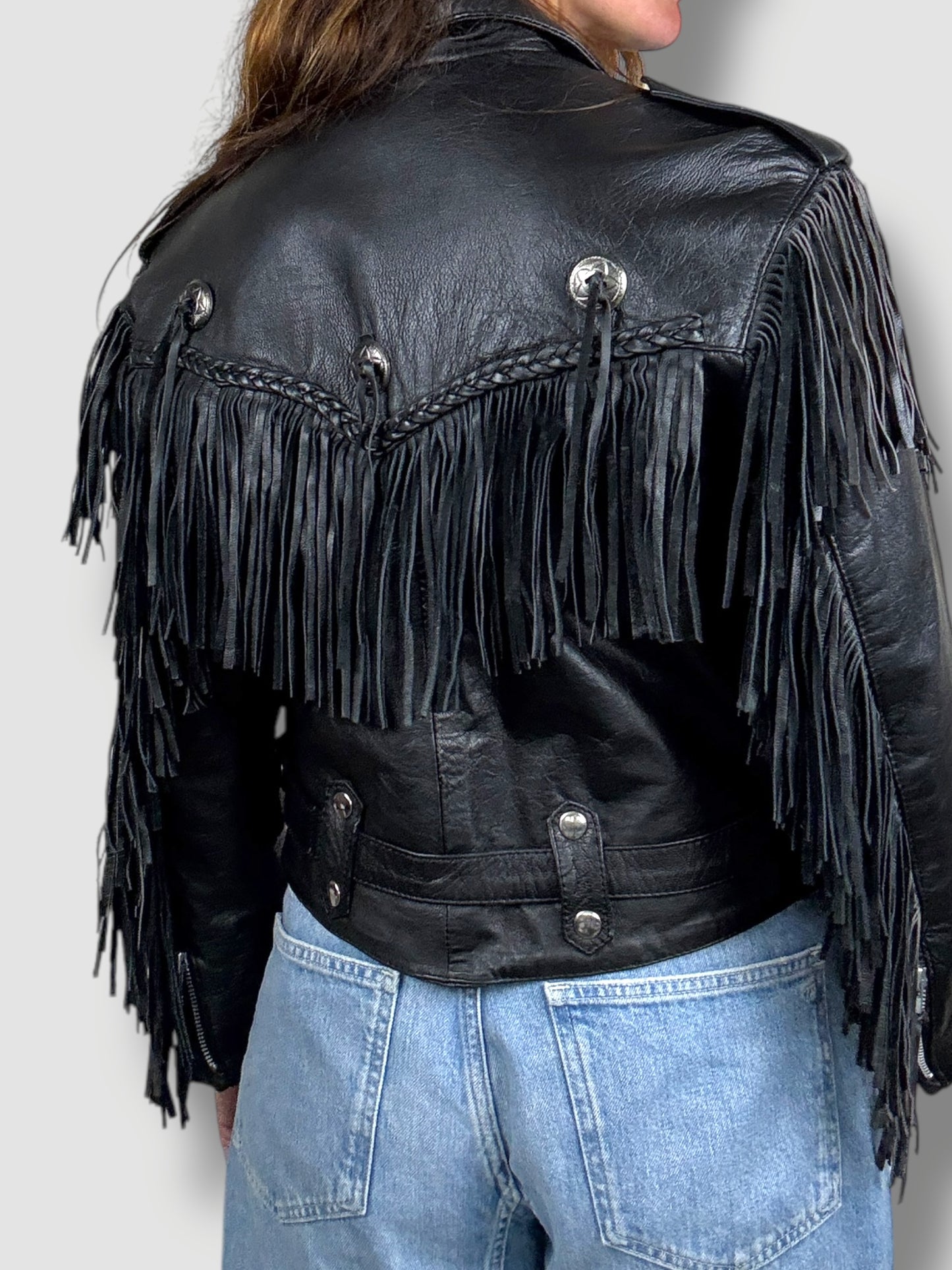 Fringe Leather Jacket