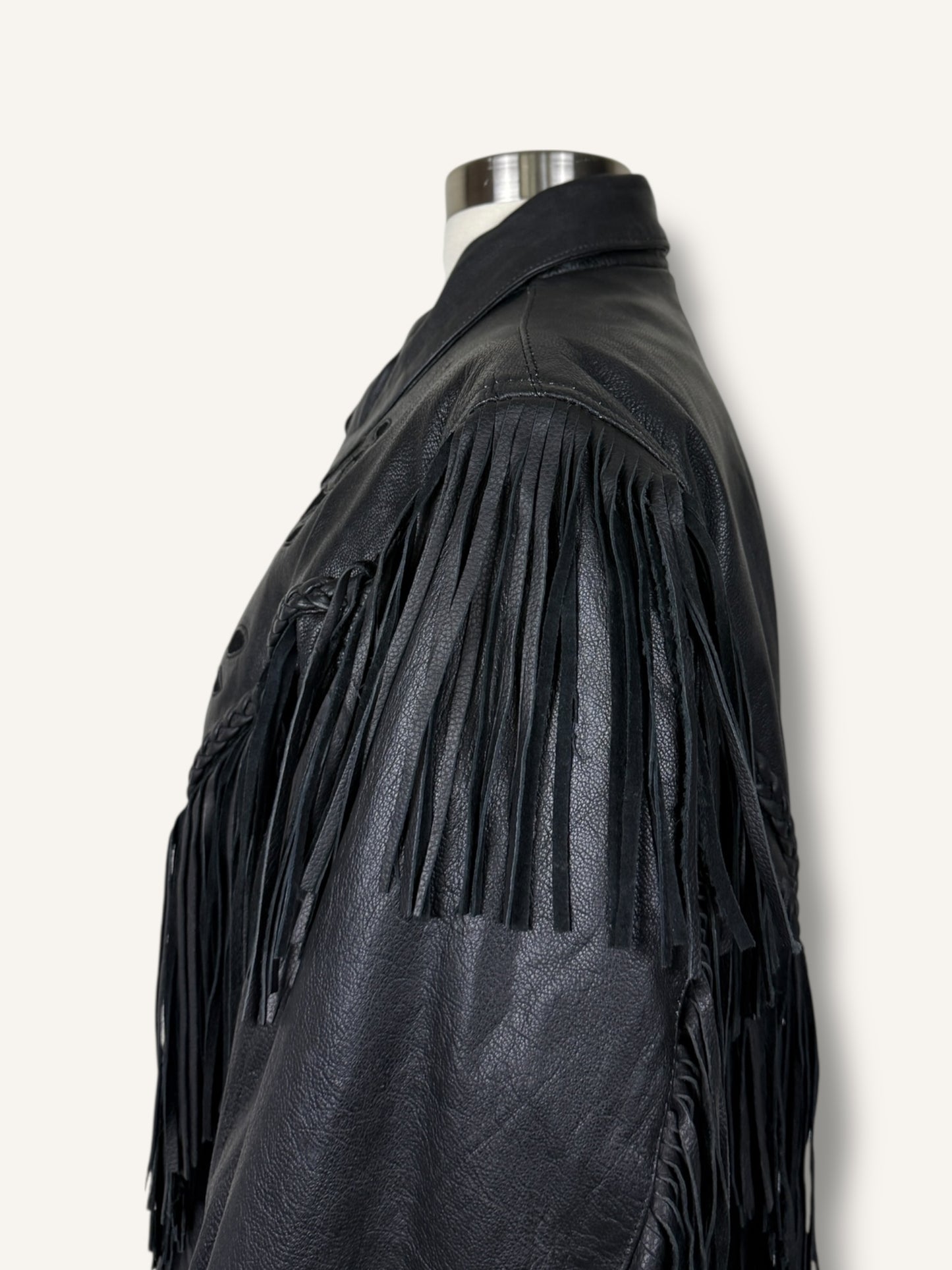 Fringe Leather Jacket