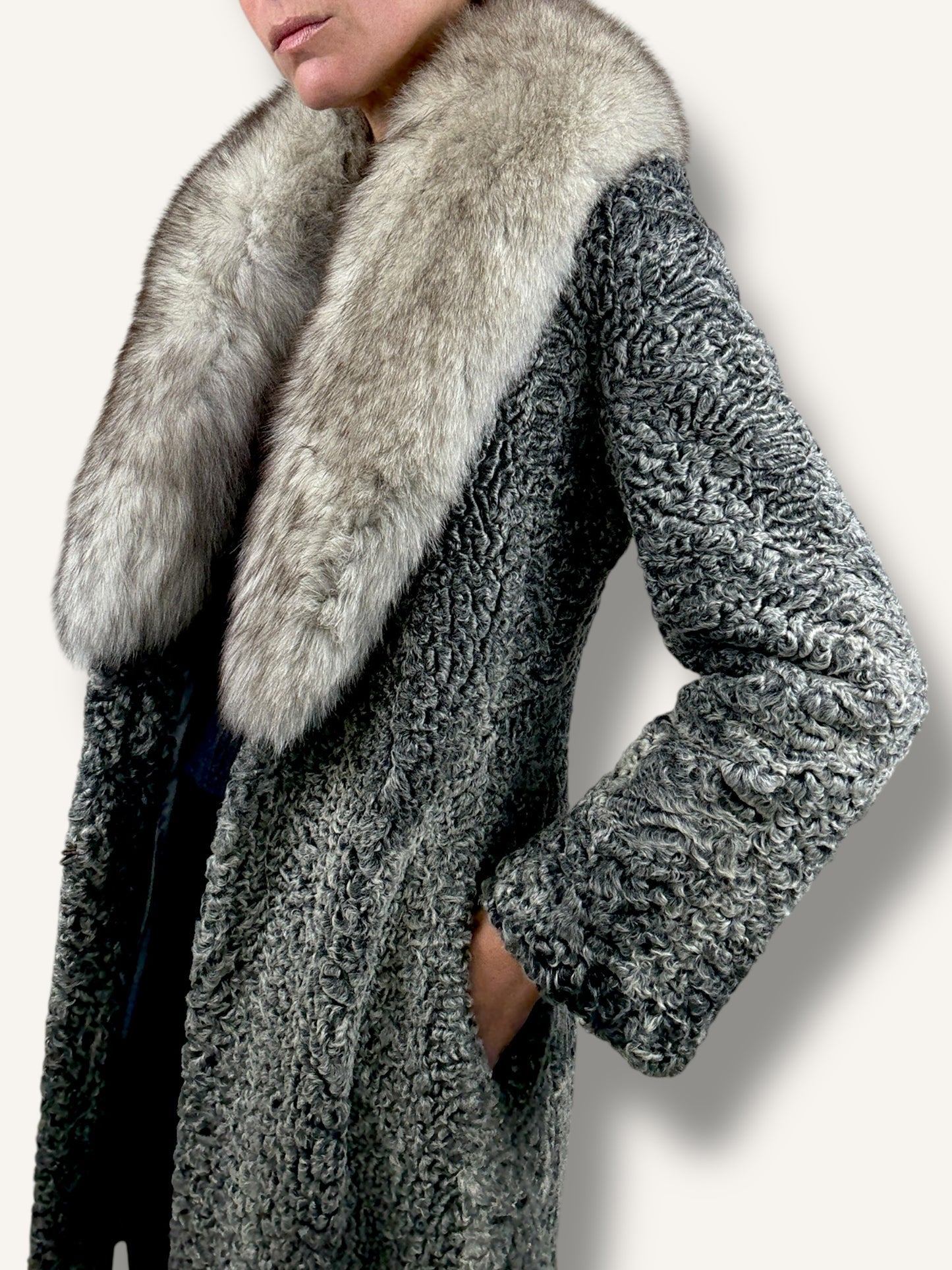 Lambskin and Mink Coat