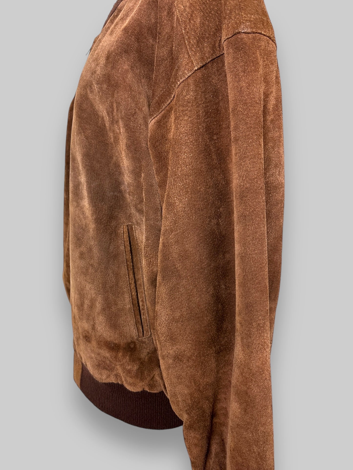 Suede Bomber Jacket