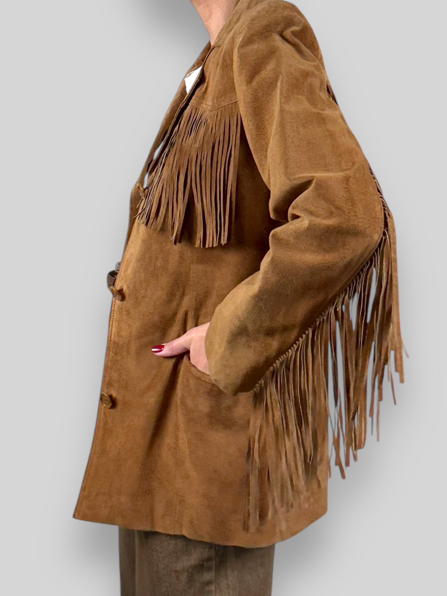 Suede Fringe Jacket