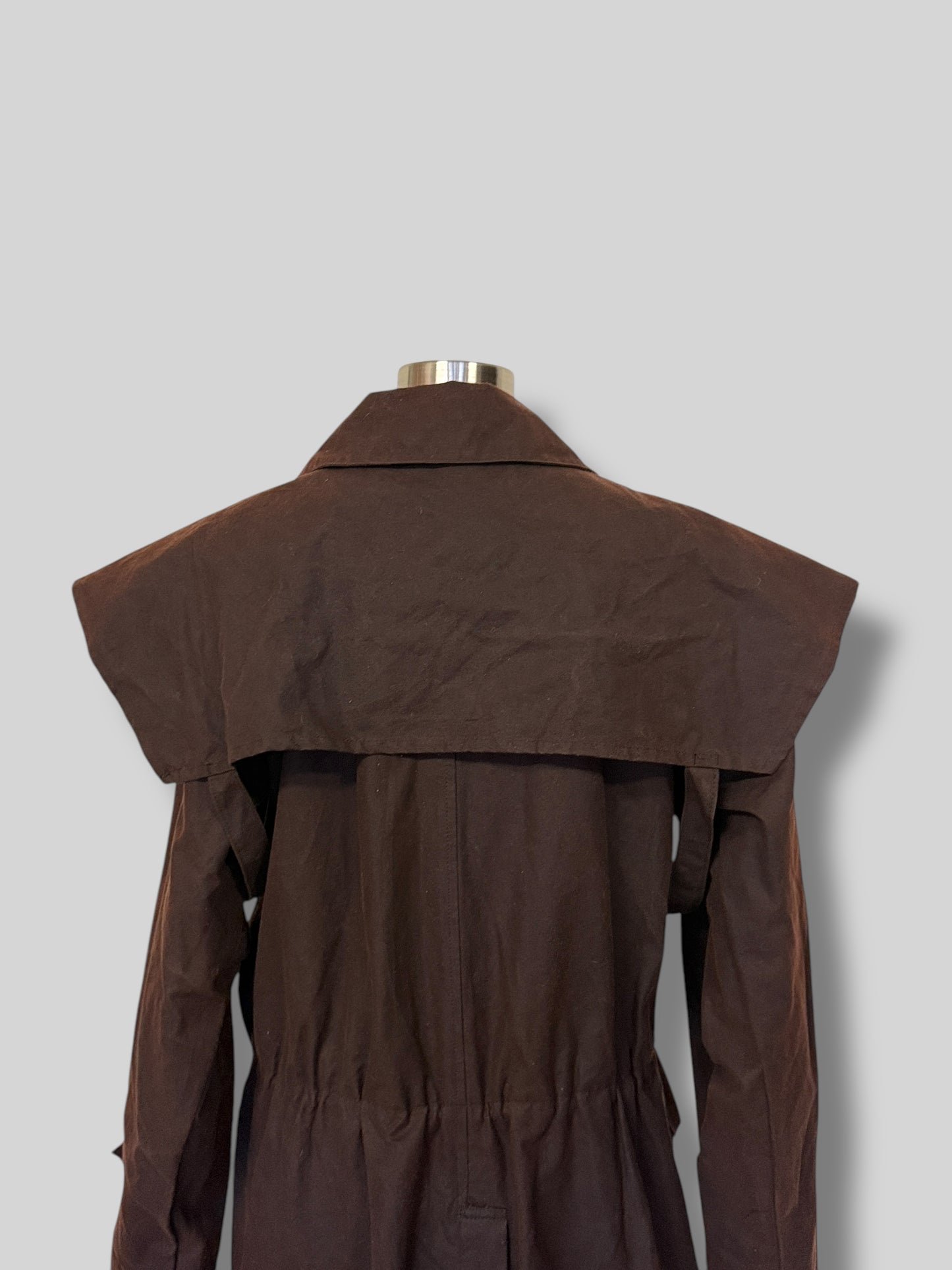 Brown Oilskin Trench