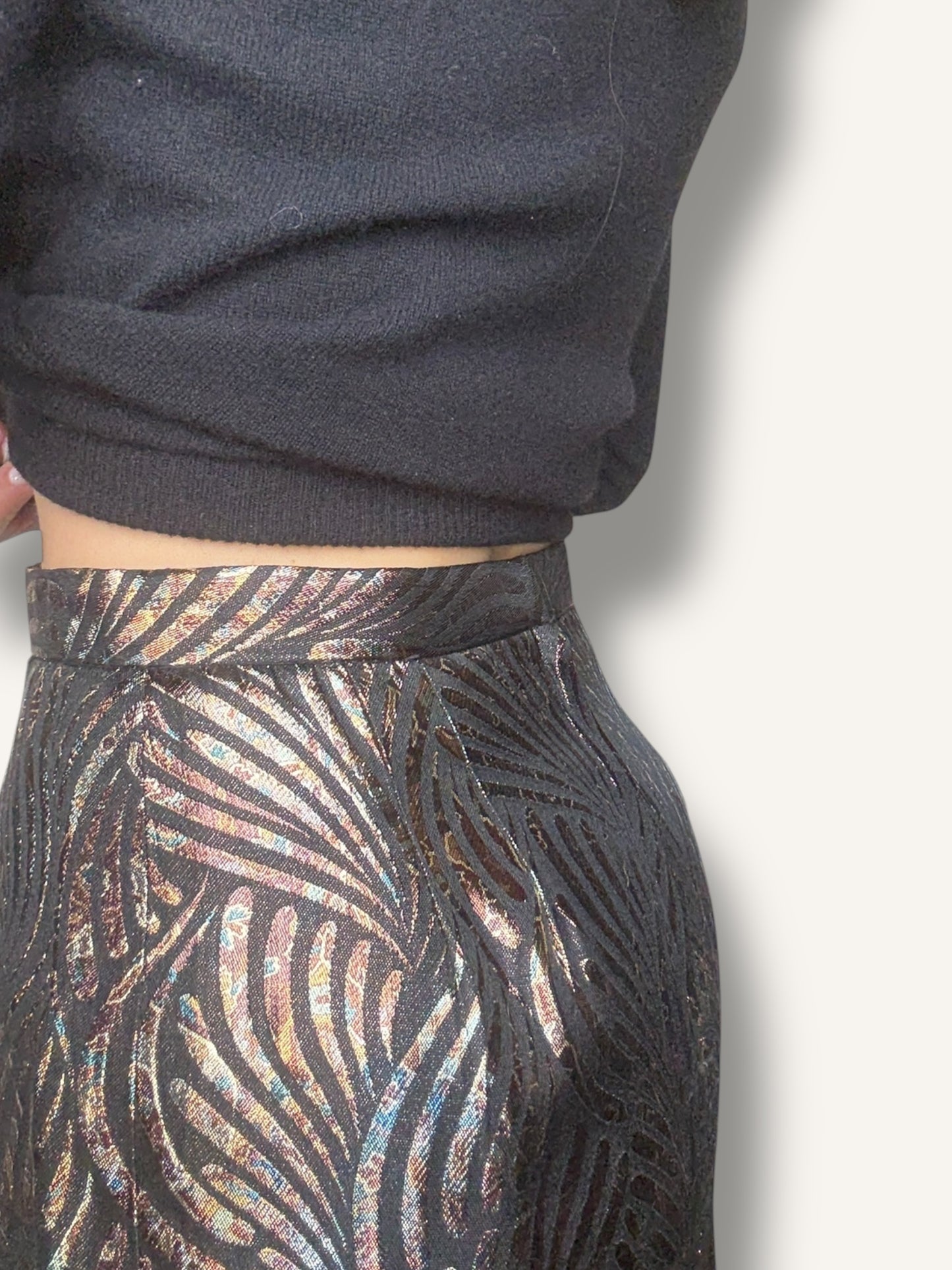 Metallic Pencil Skirt
