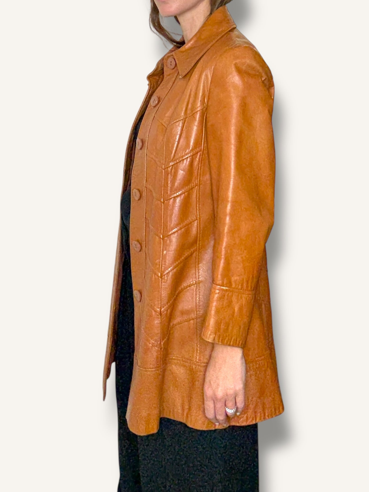 70's Leather Coat