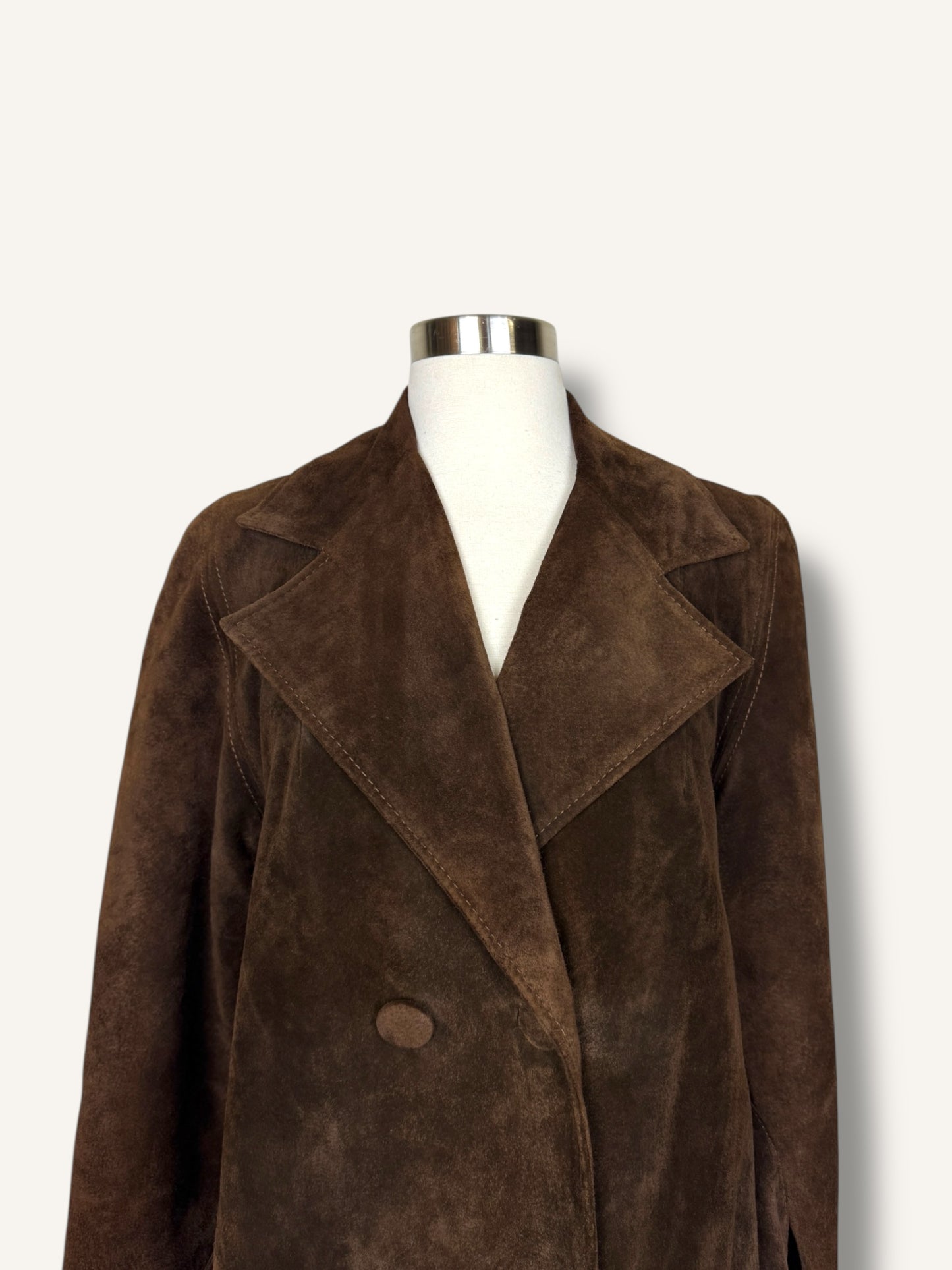 Suede Trench Coat