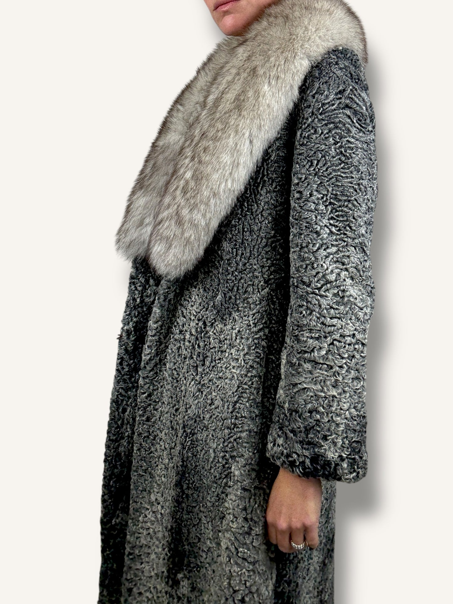 Lambskin and Mink Coat