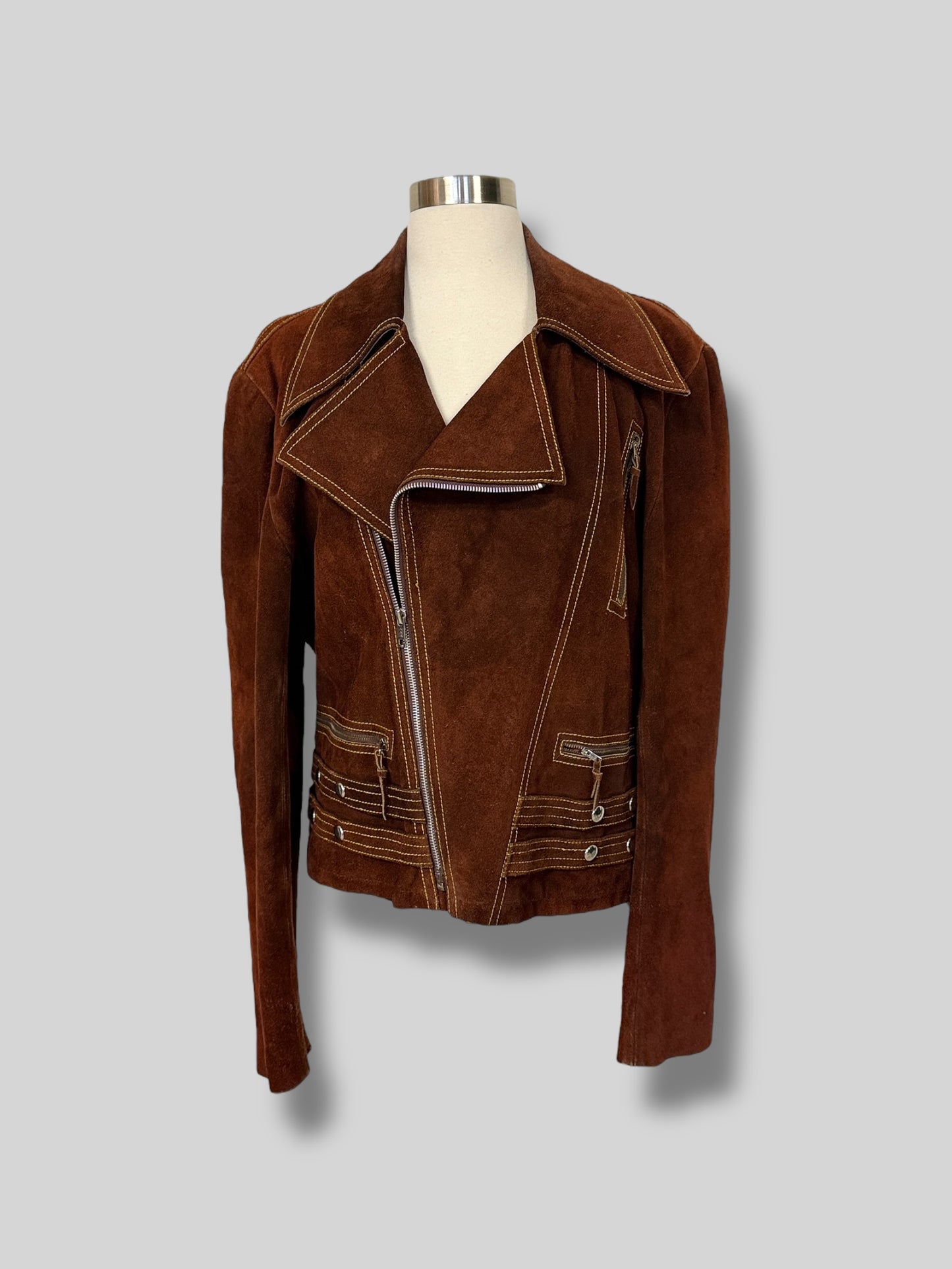 Suede Moto Jacket