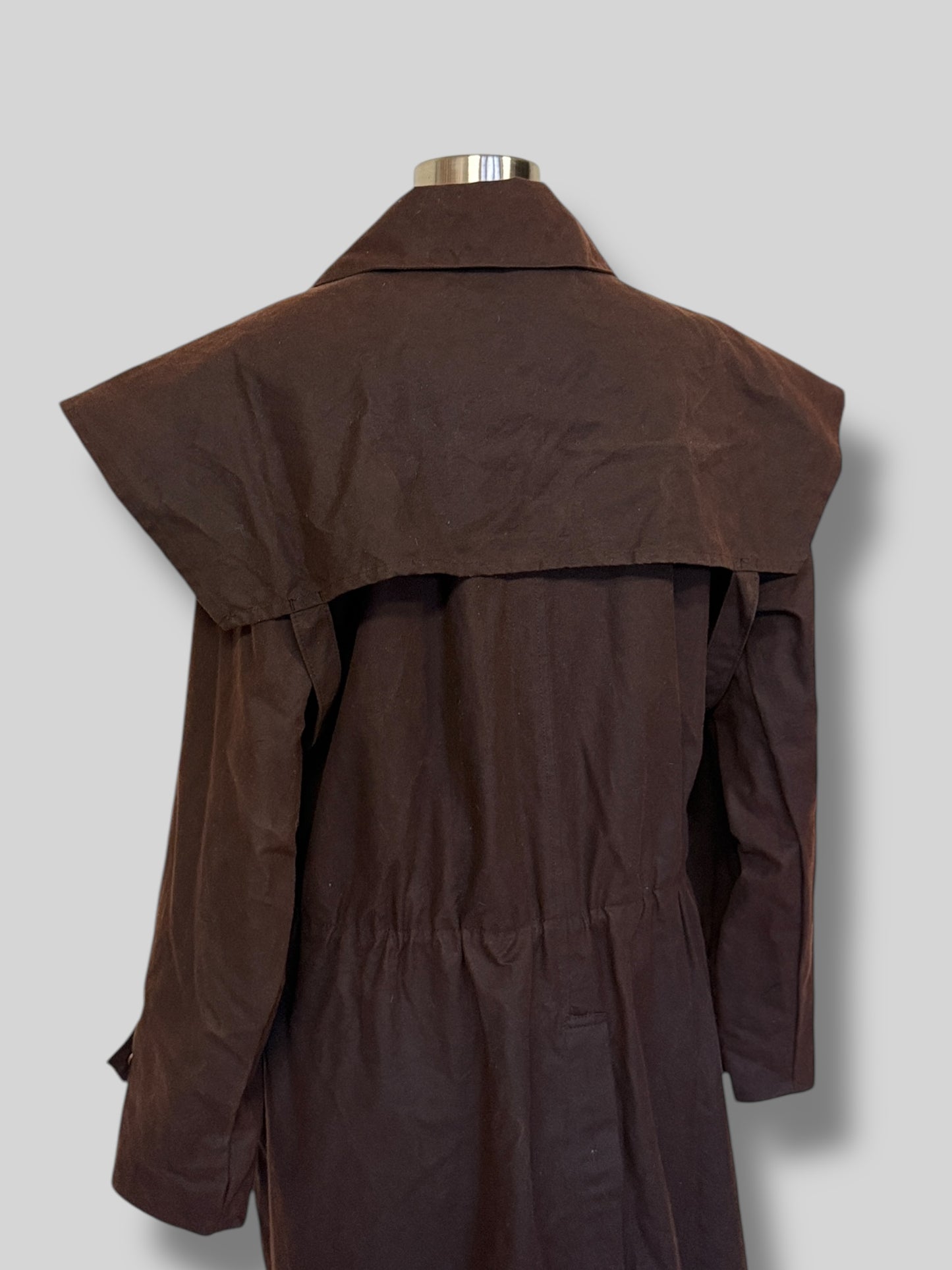 Brown Oilskin Trench