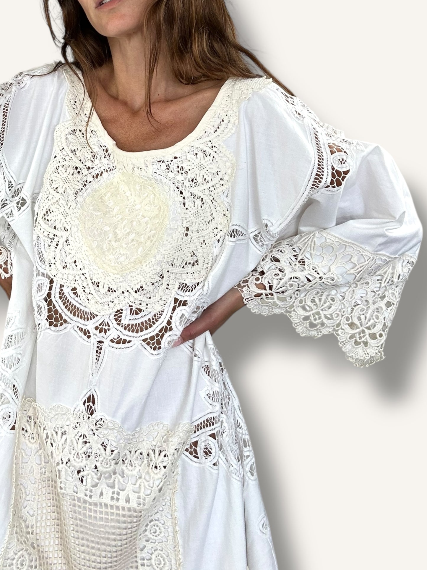 Patchwork Lace Dress