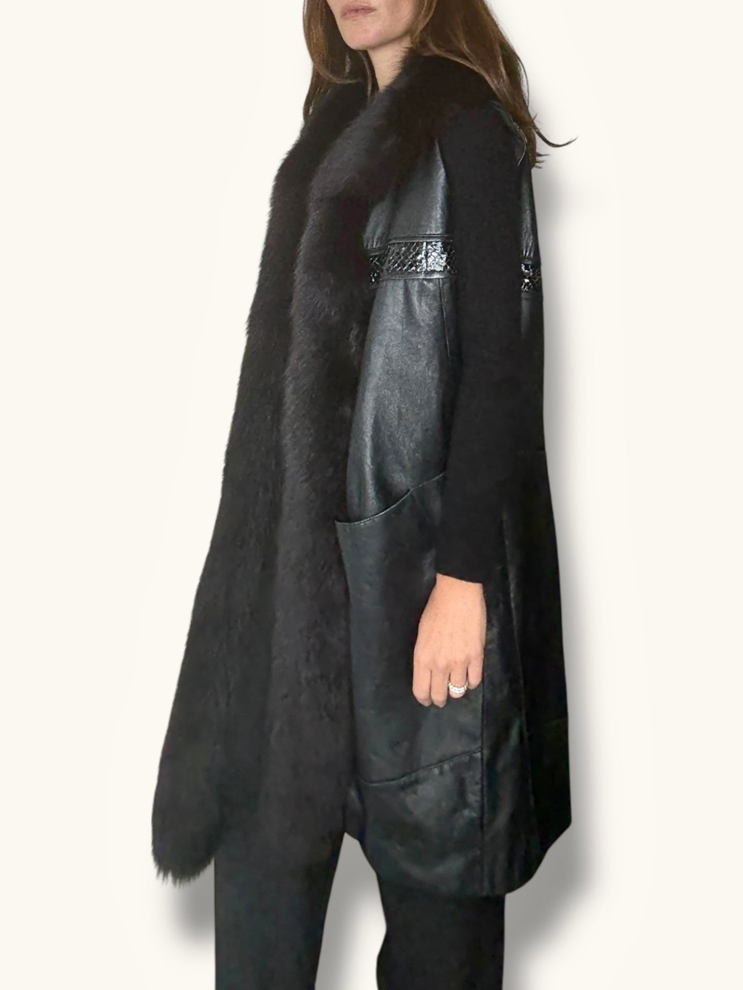 Leather & Fur Vest