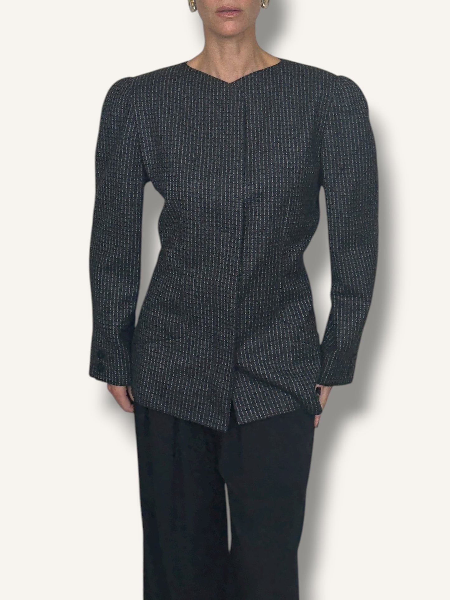 Krizia Pinstripe Blazer