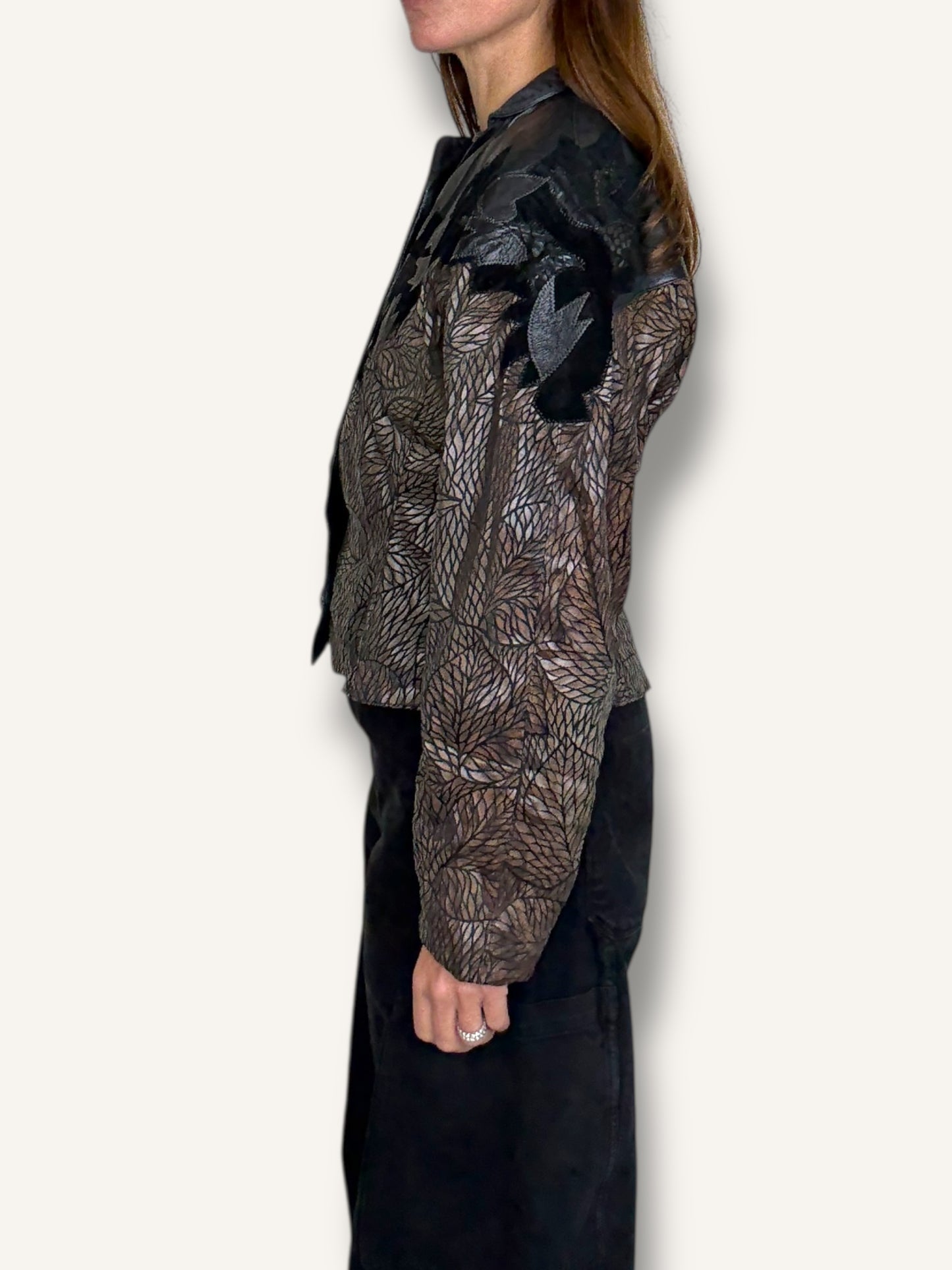 Patchwork Leather Jacket