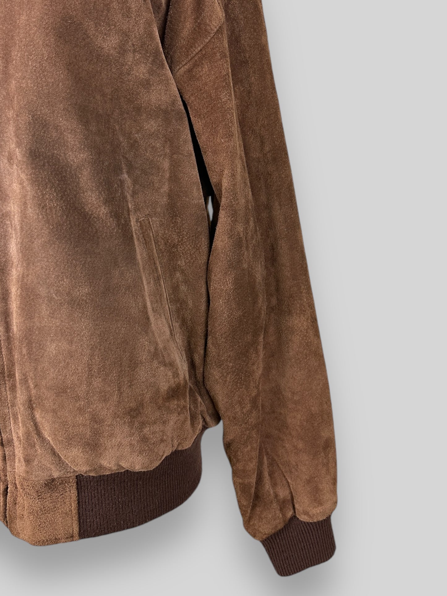 Suede Bomber Jacket