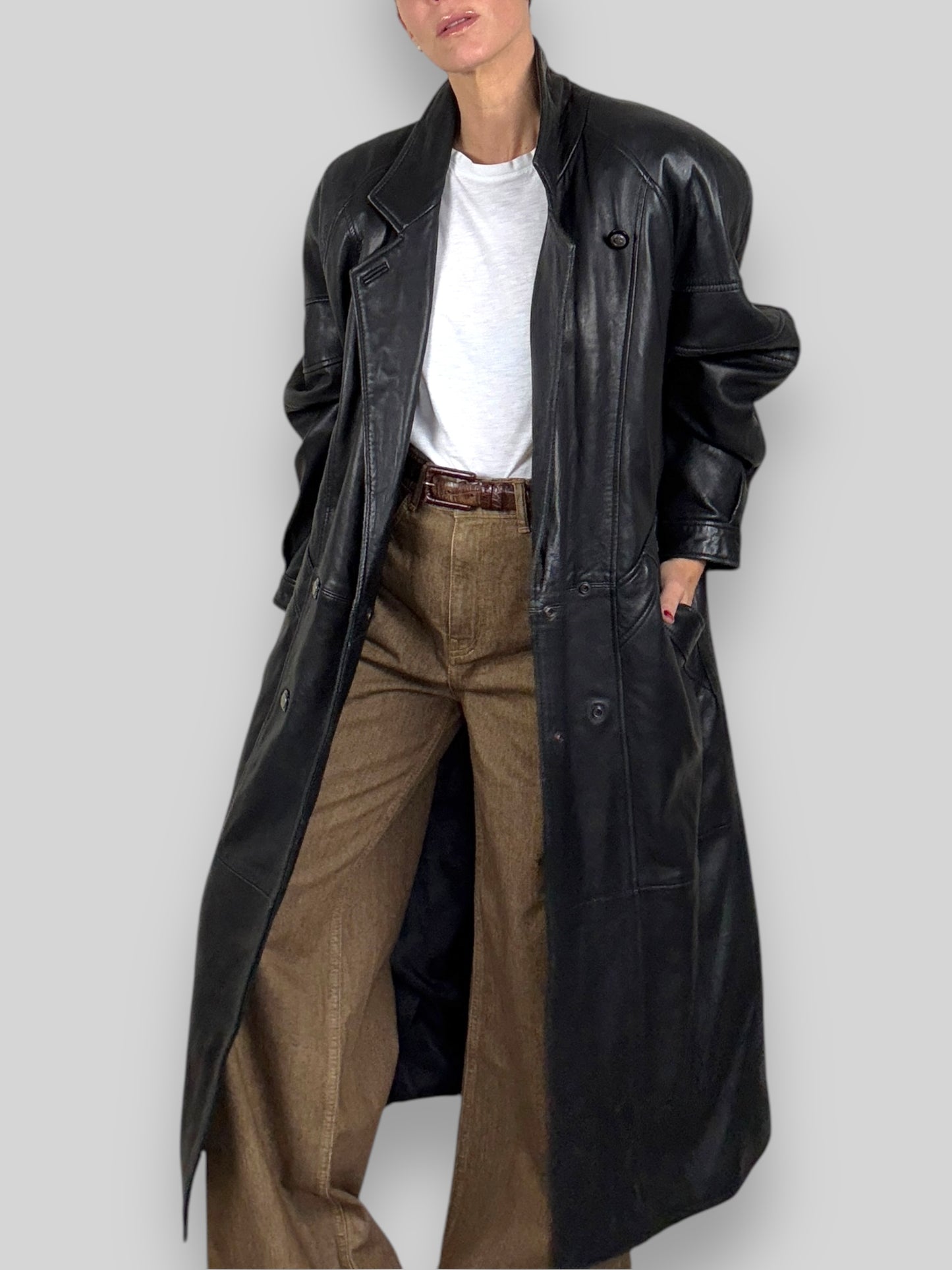 Leather Long Coat