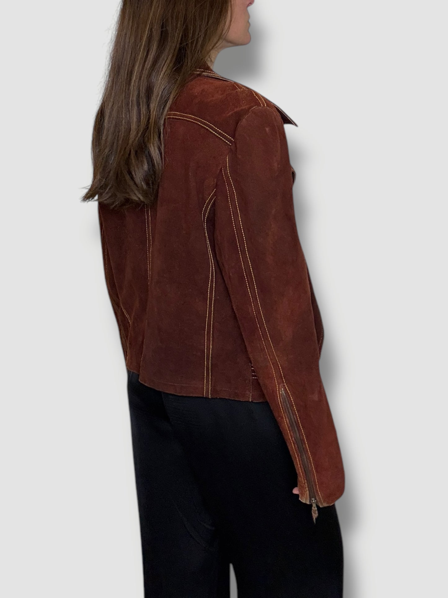 Suede Moto Jacket