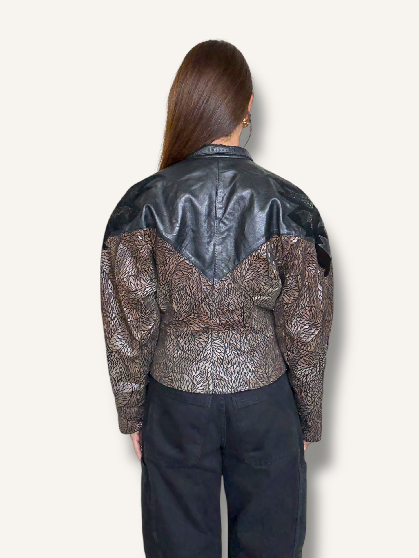 Patchwork Leather Jacket