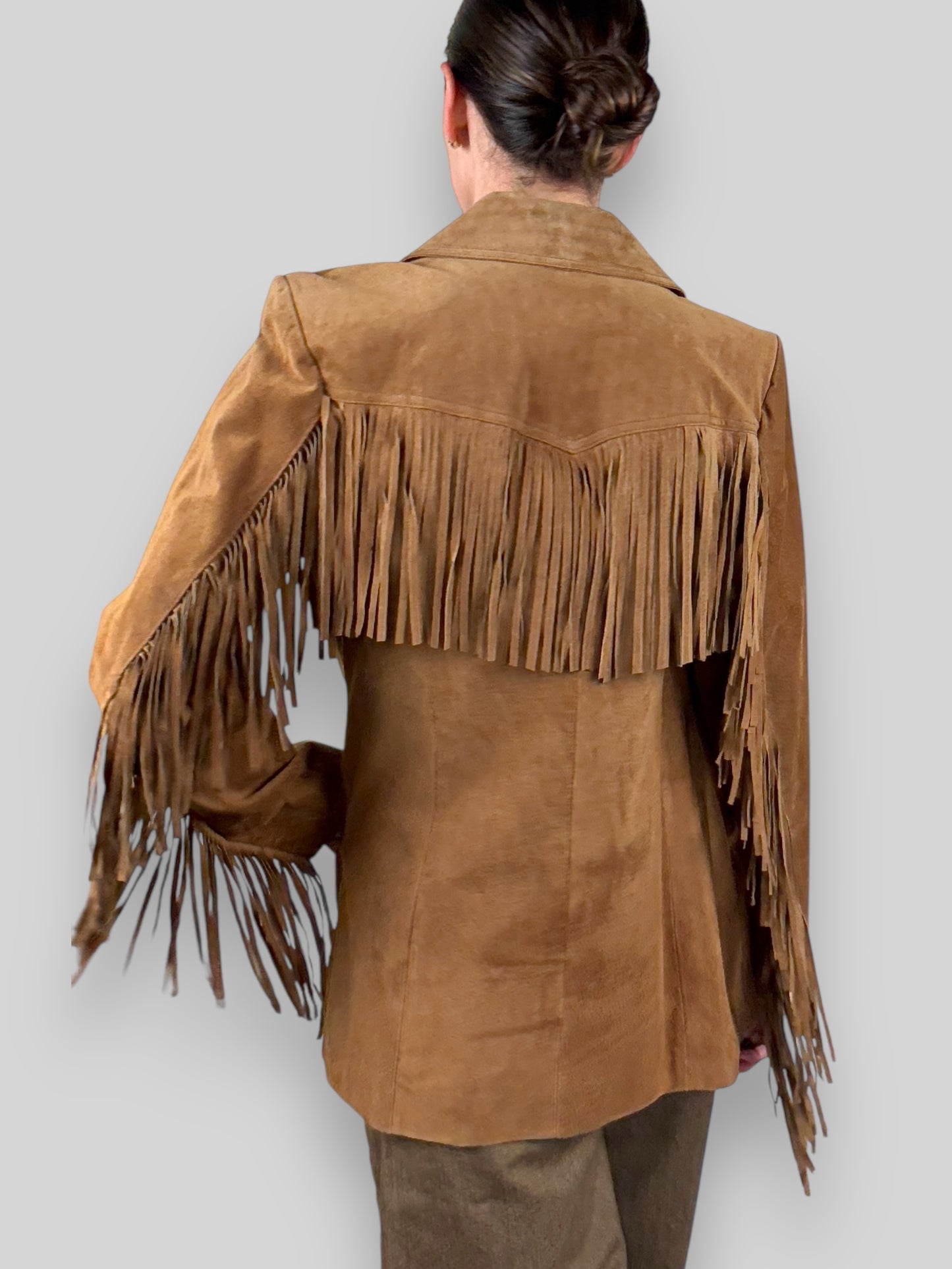 Suede Fringe Jacket