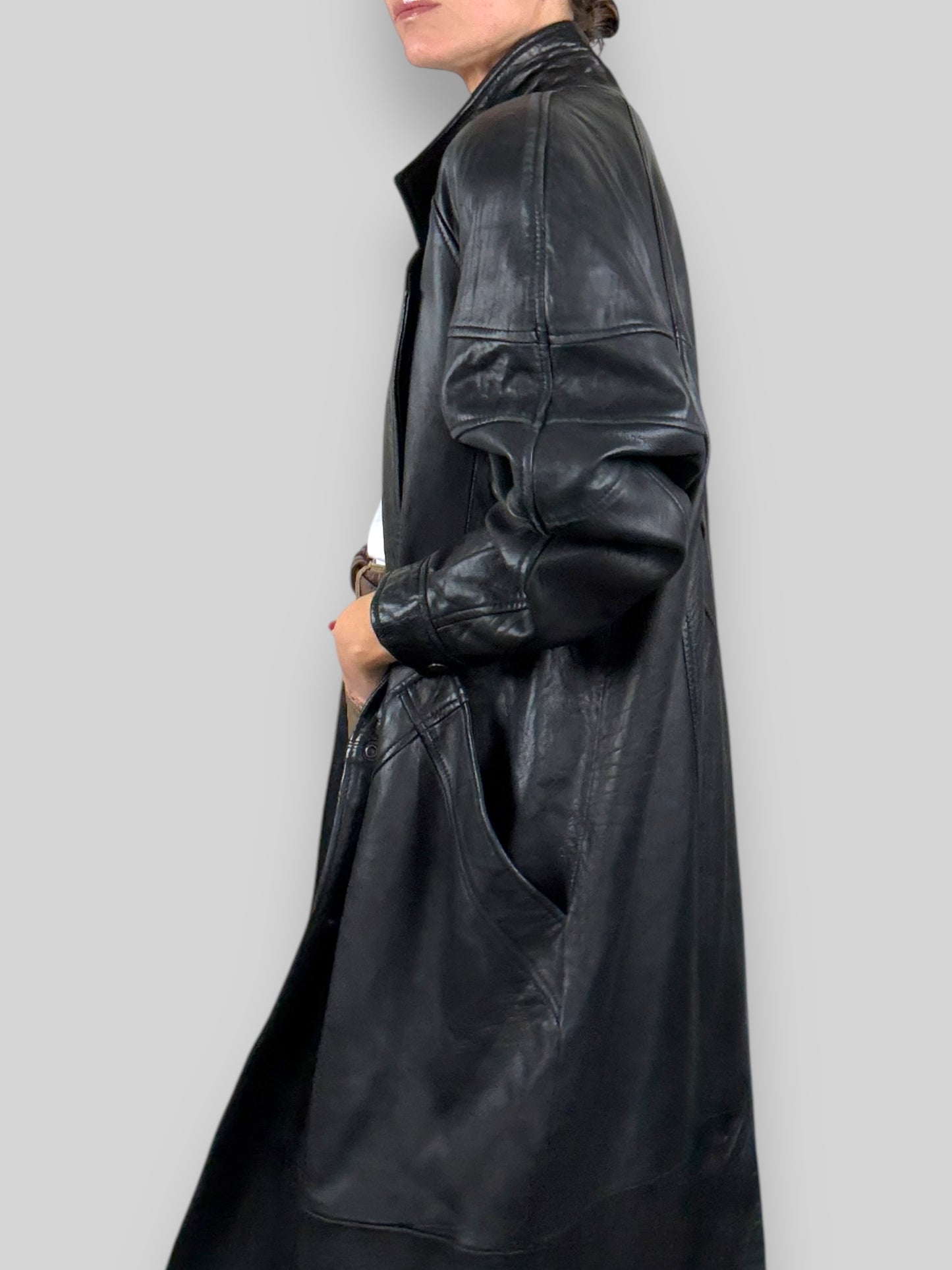 Leather Long Coat