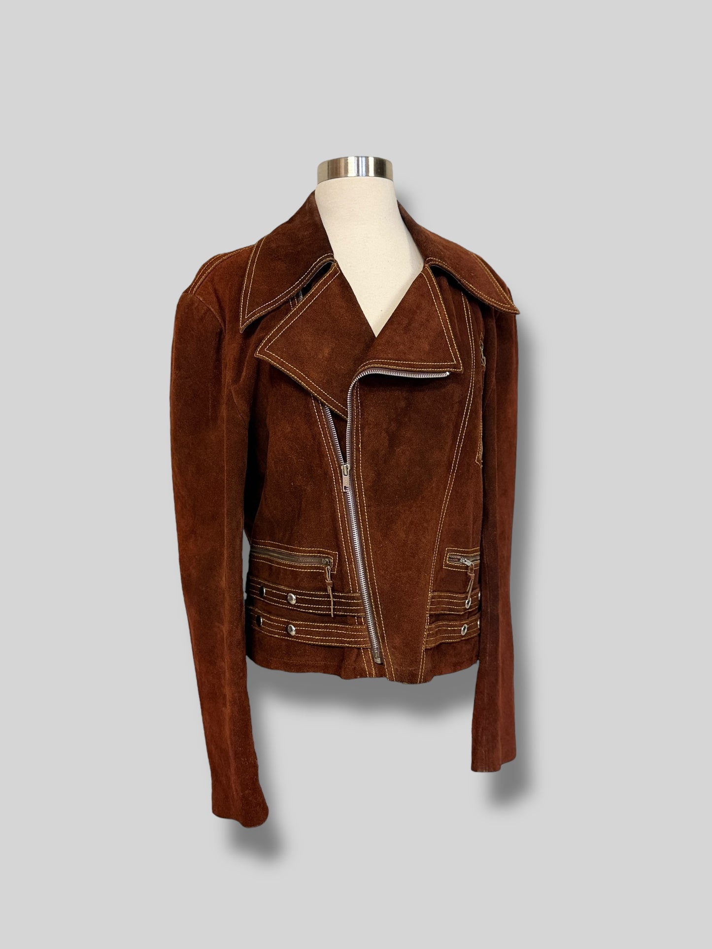 Suede Moto Jacket