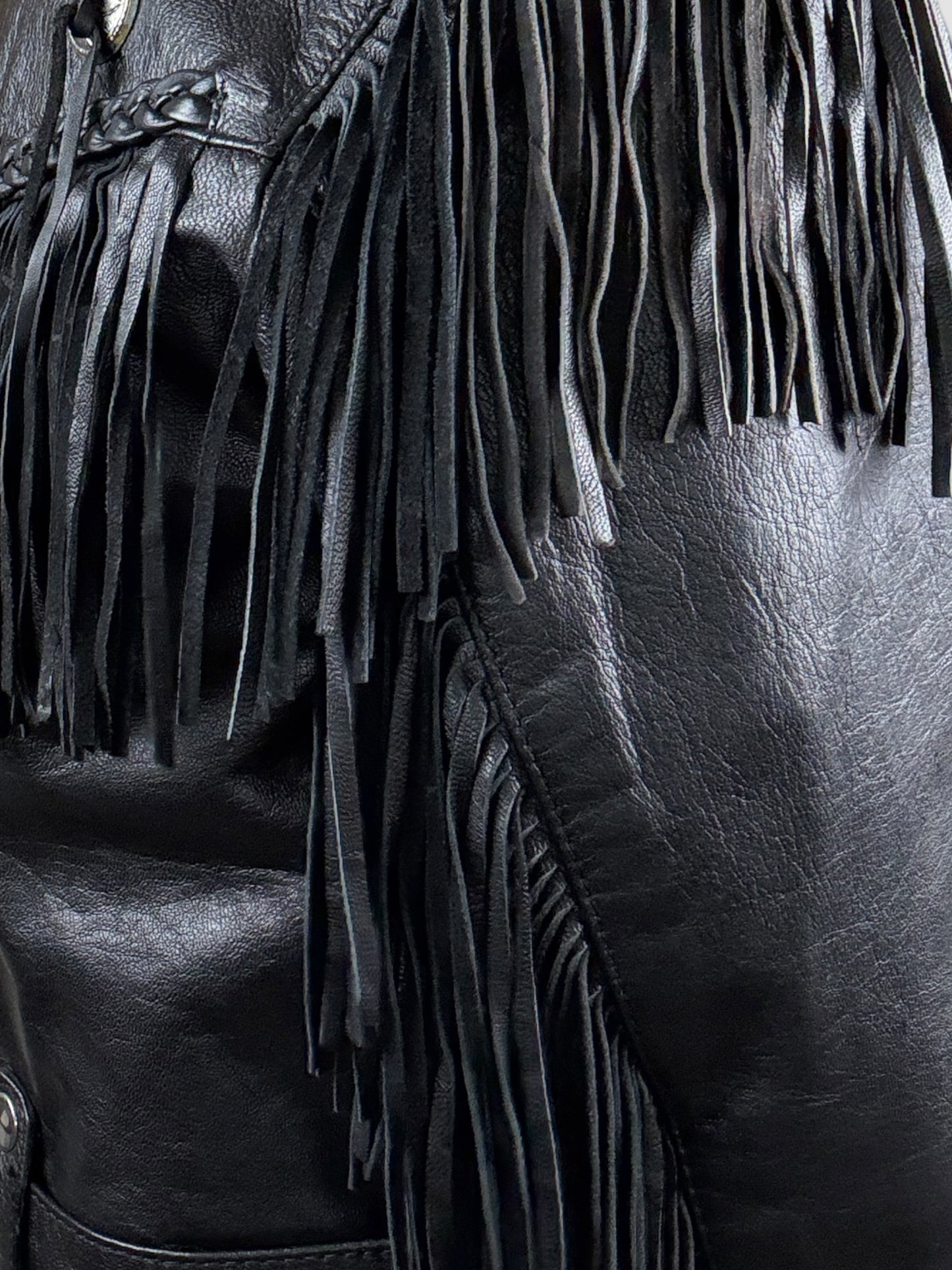 Fringe Leather Jacket