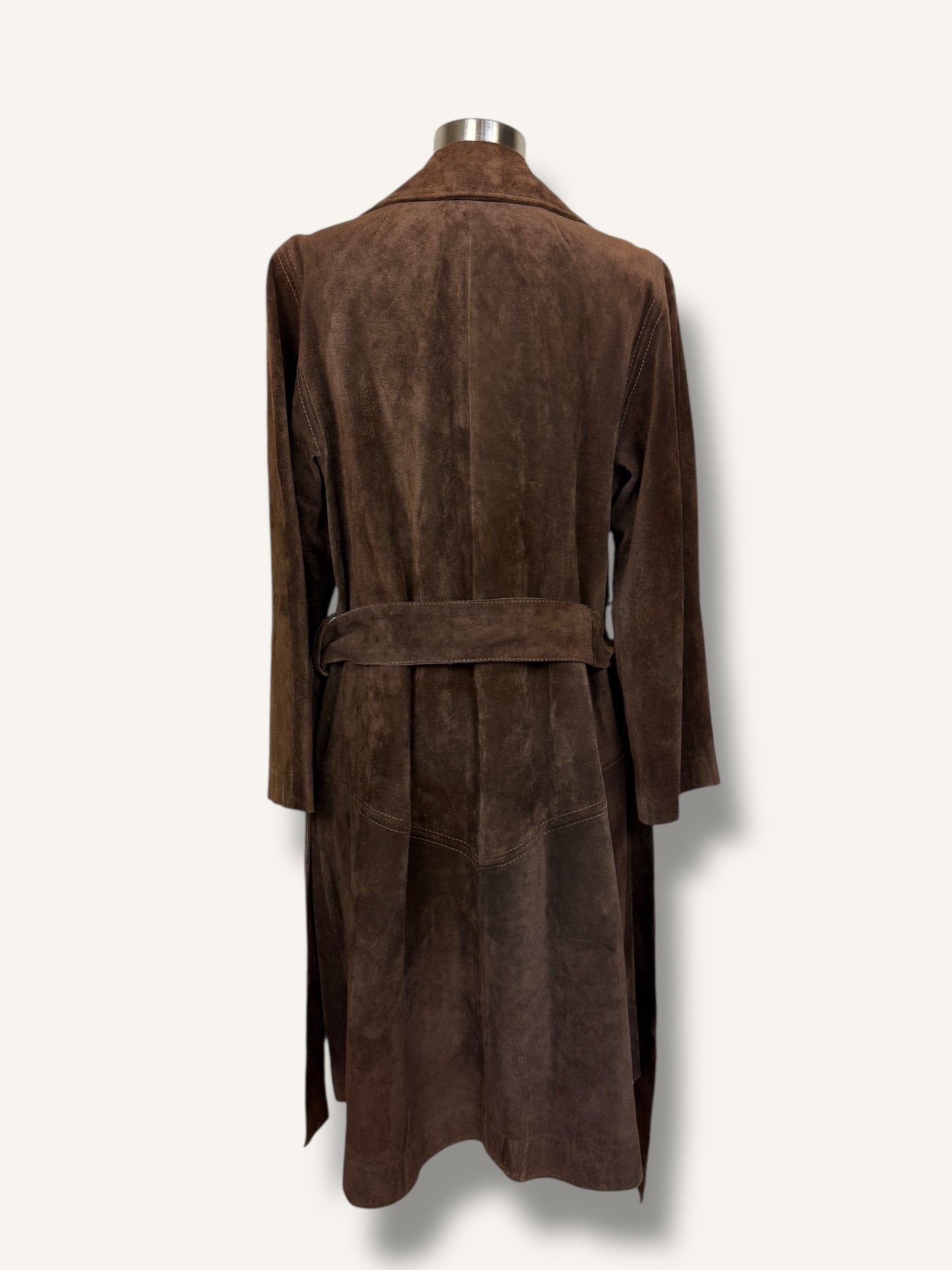 Suede Trench Coat