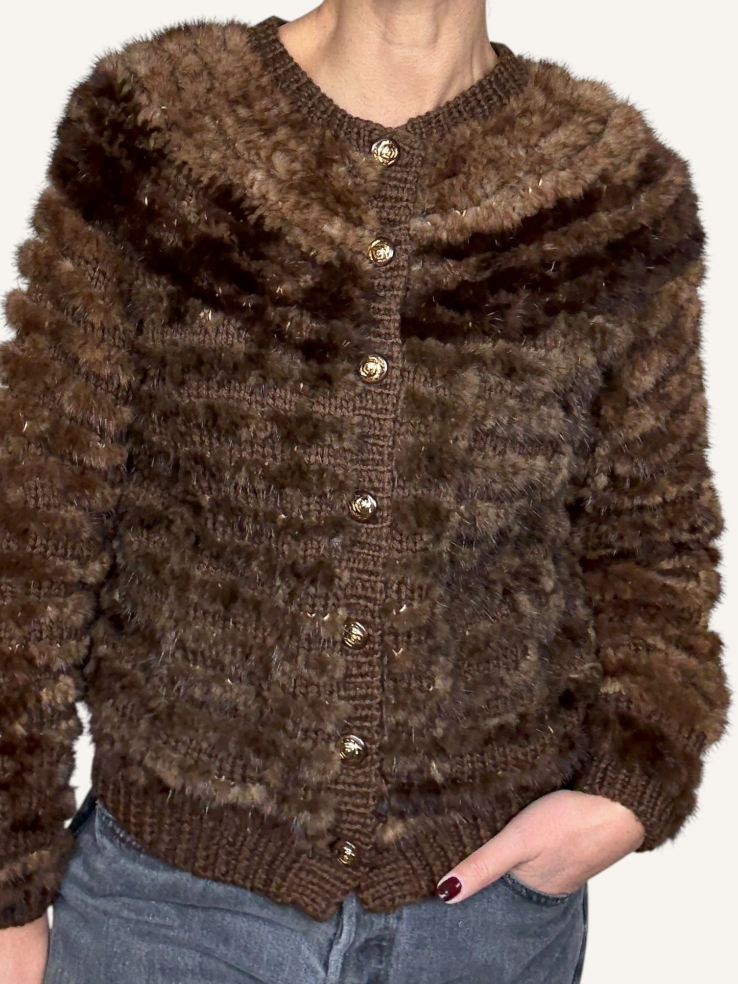 Mink Cardigan
