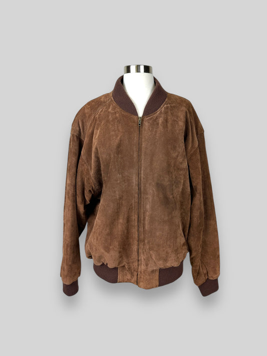 Suede Bomber Jacket