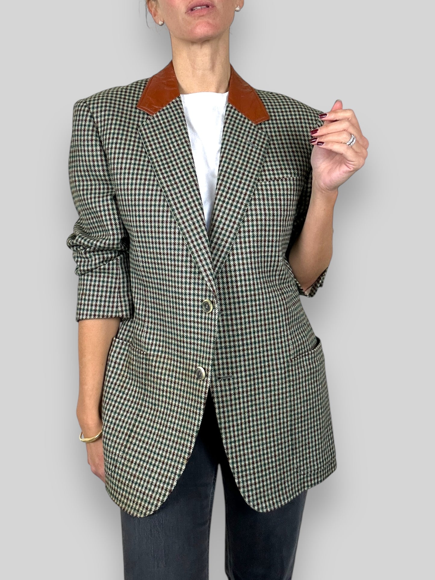 Checked Blazer