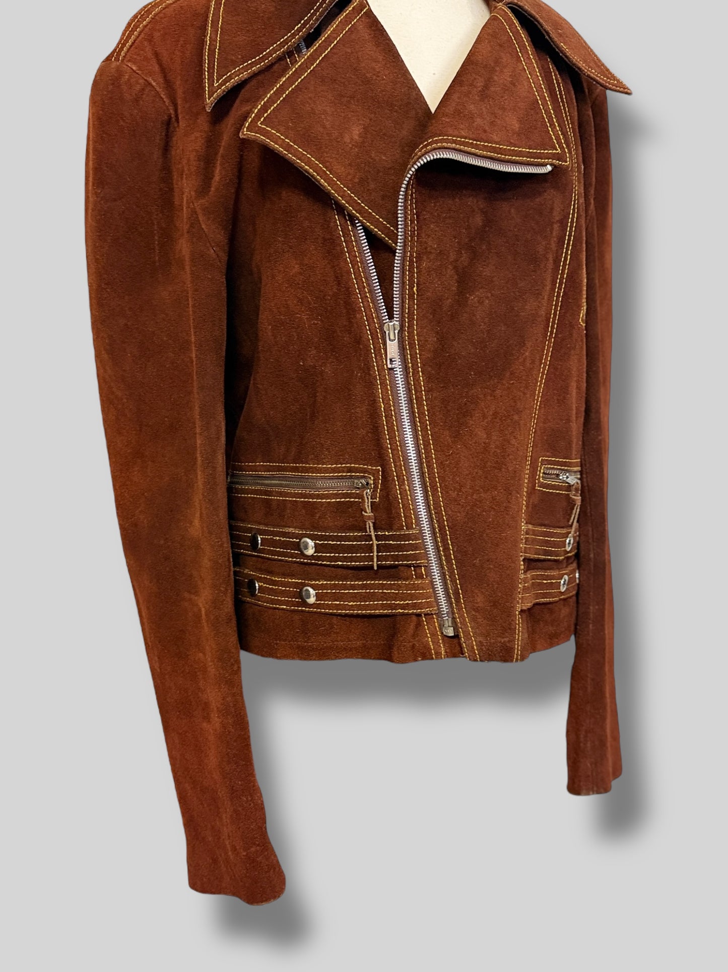 Suede Moto Jacket