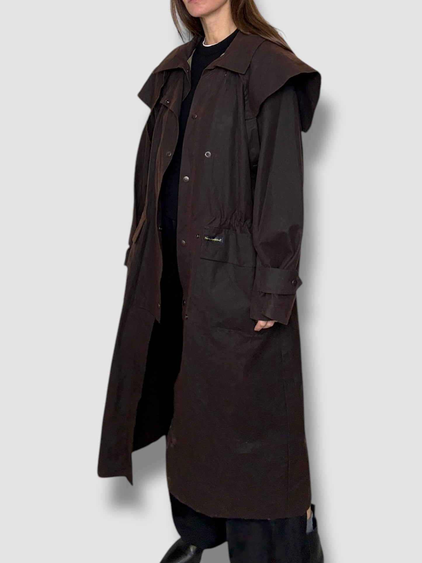 Brown Oilskin Trench