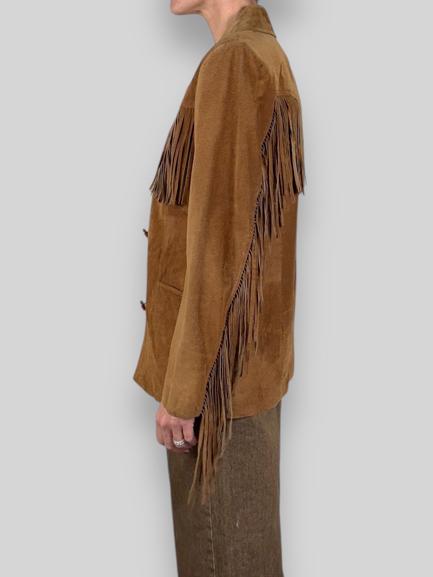 Suede Fringe Jacket