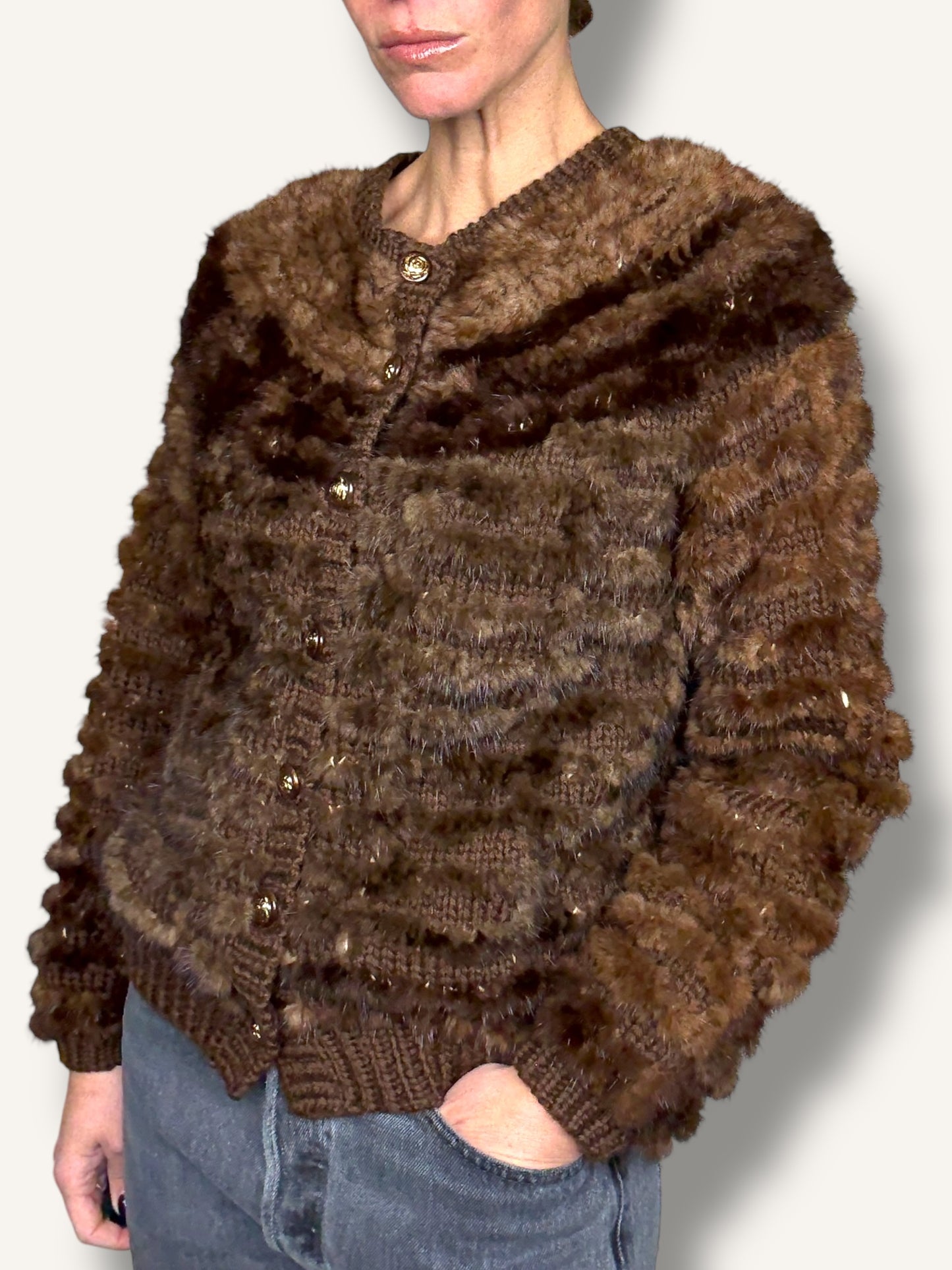Mink Cardigan