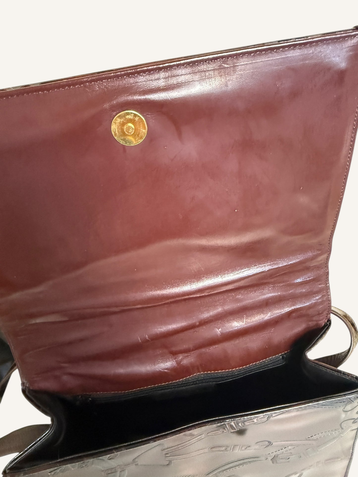 Glossy Shoulder Bag