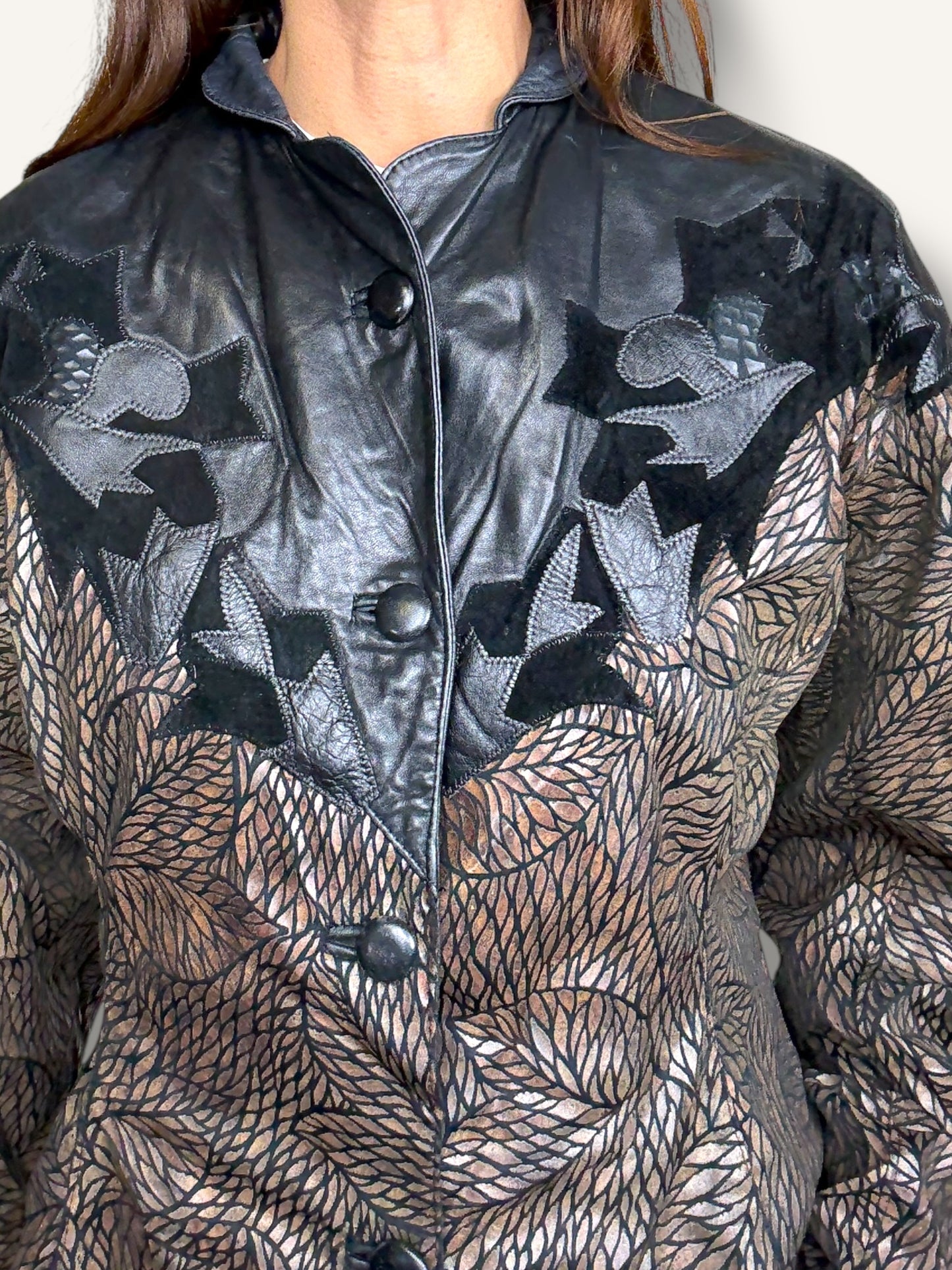 Patchwork Leather Jacket