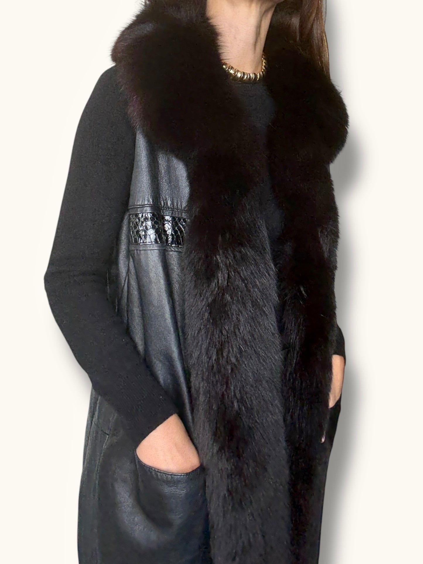 Leather & Fur Vest