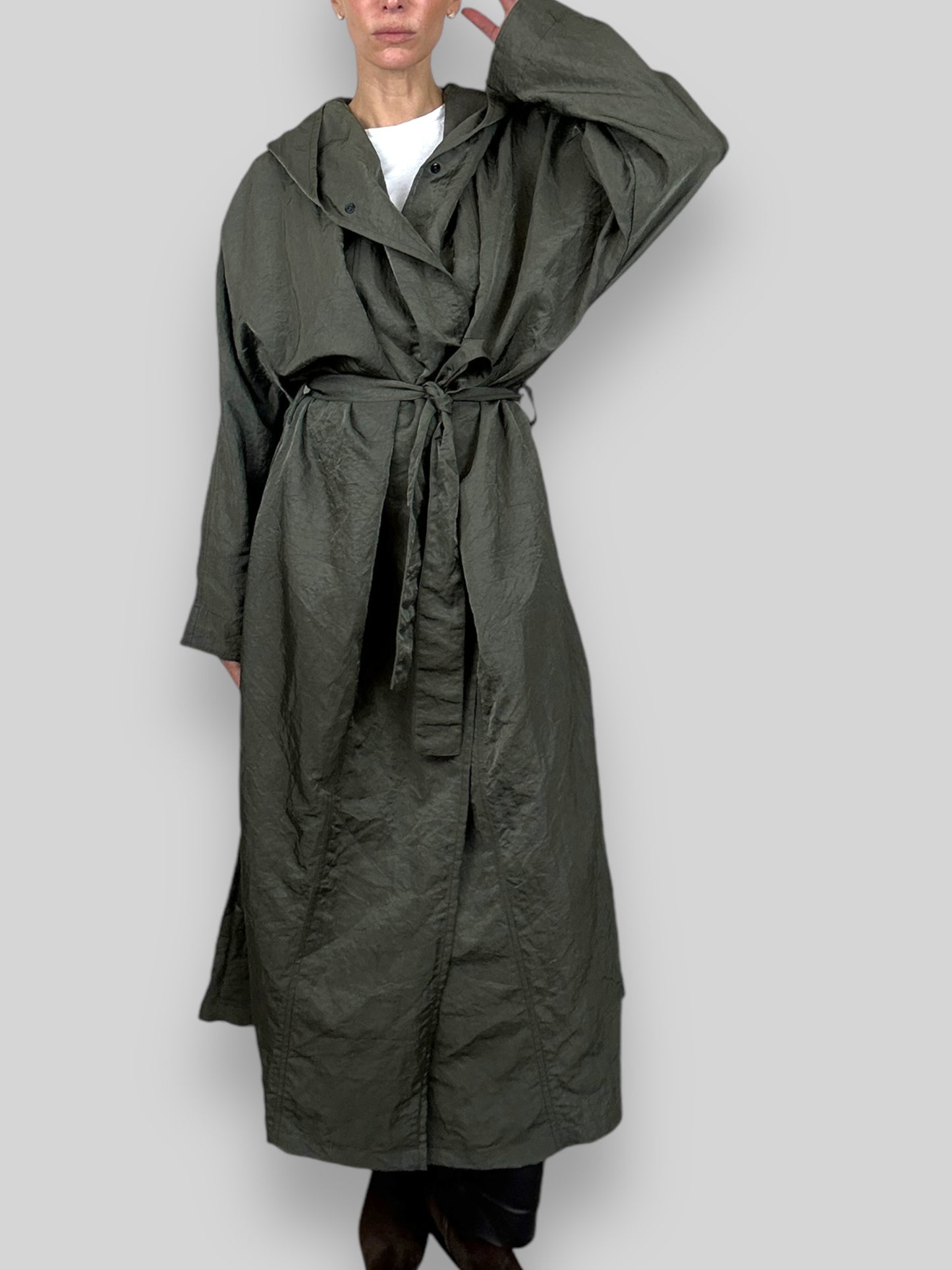 Hooded Trench Coat