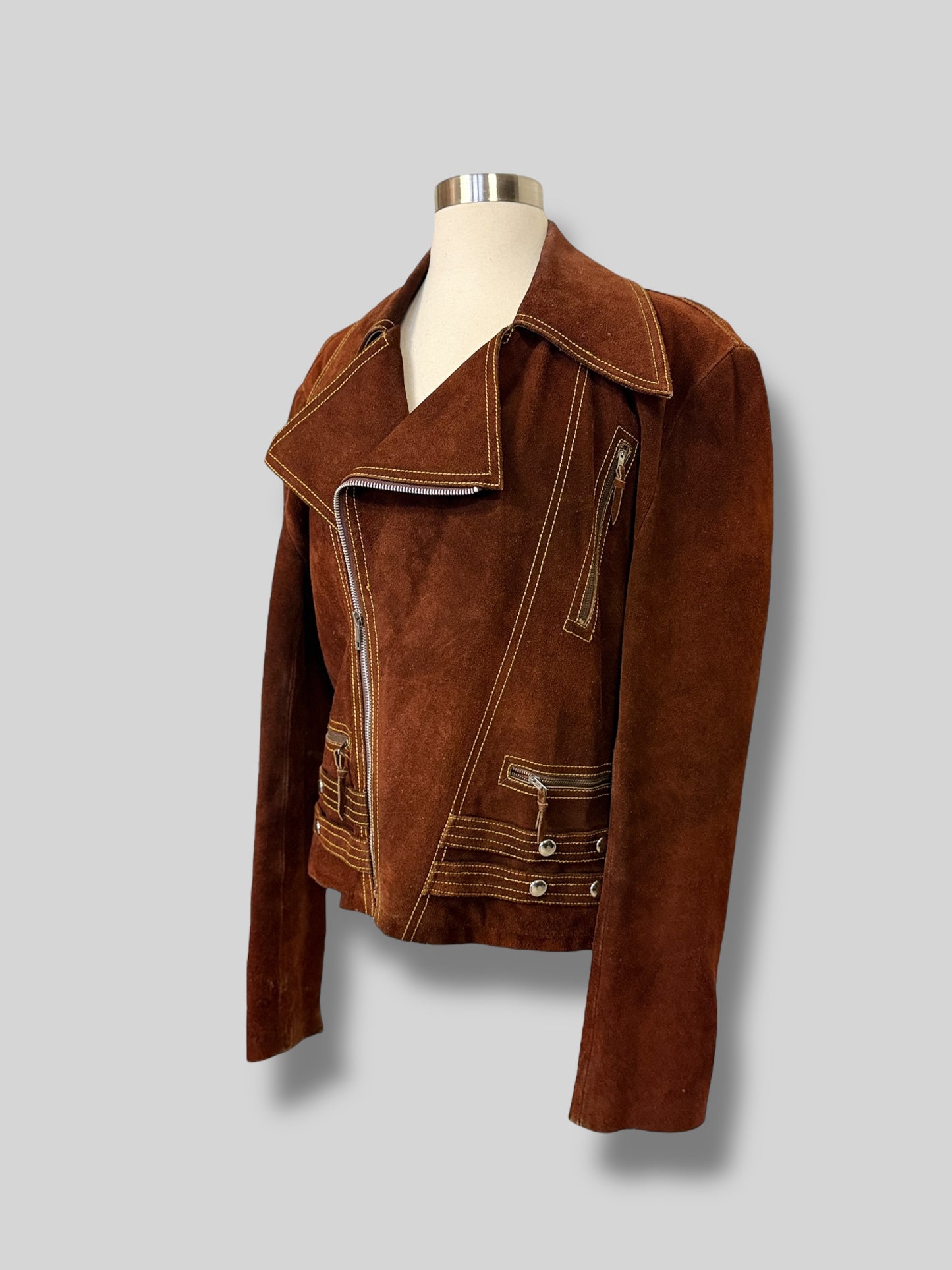 Suede Moto Jacket