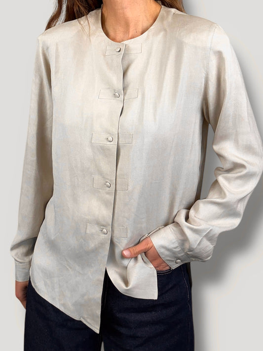 Silk Taupe Shirt