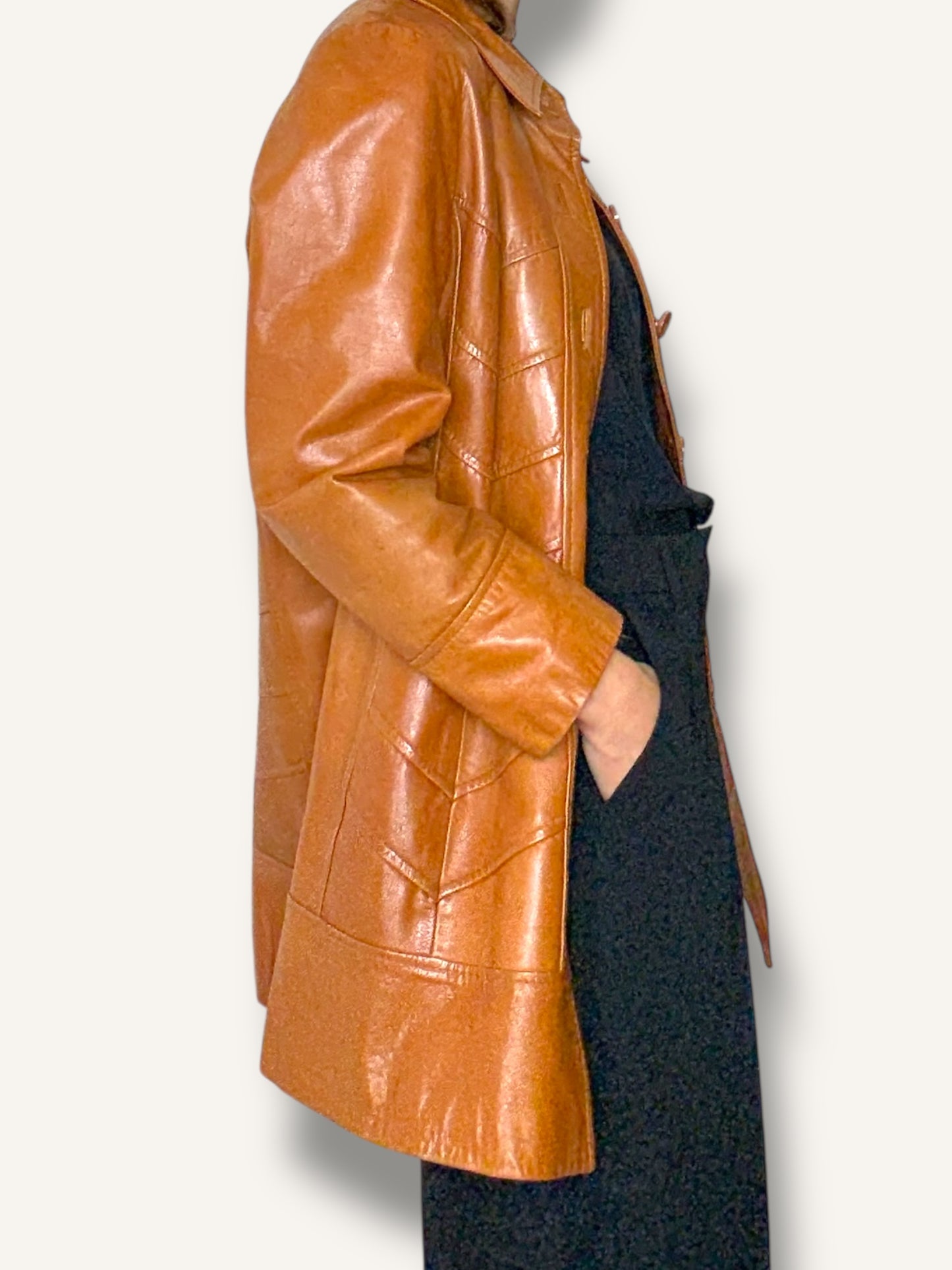 70's Leather Coat