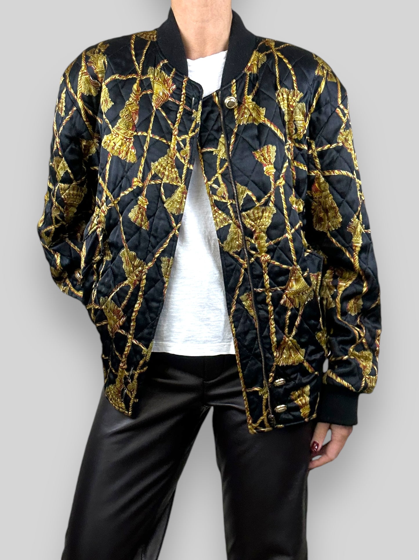 Quilted Bomber Jacket