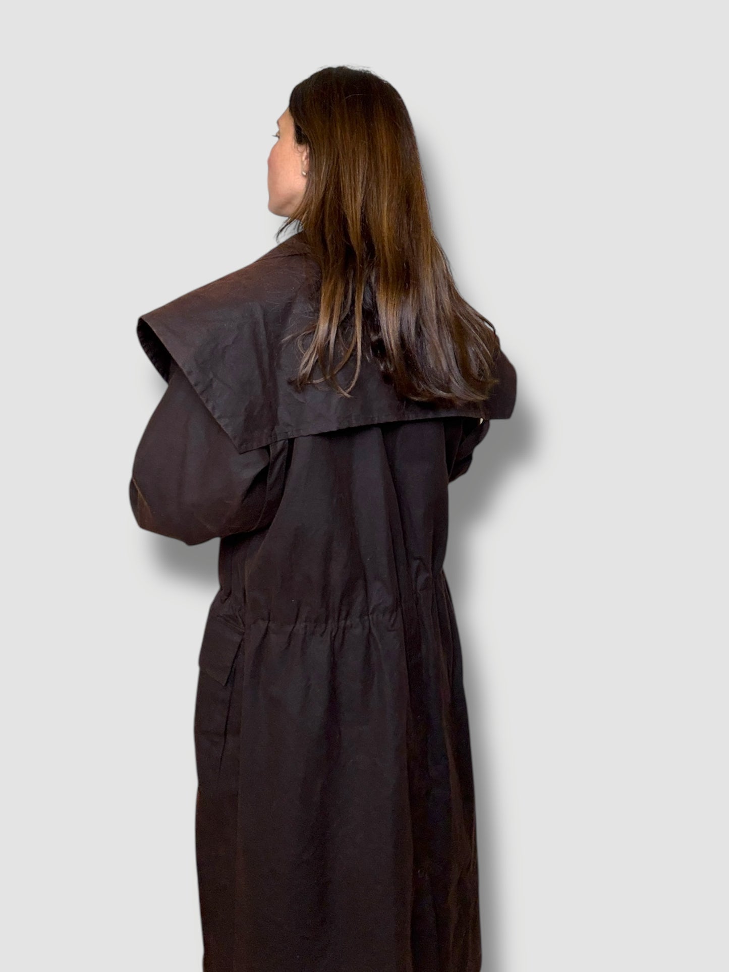 Brown Oilskin Trench