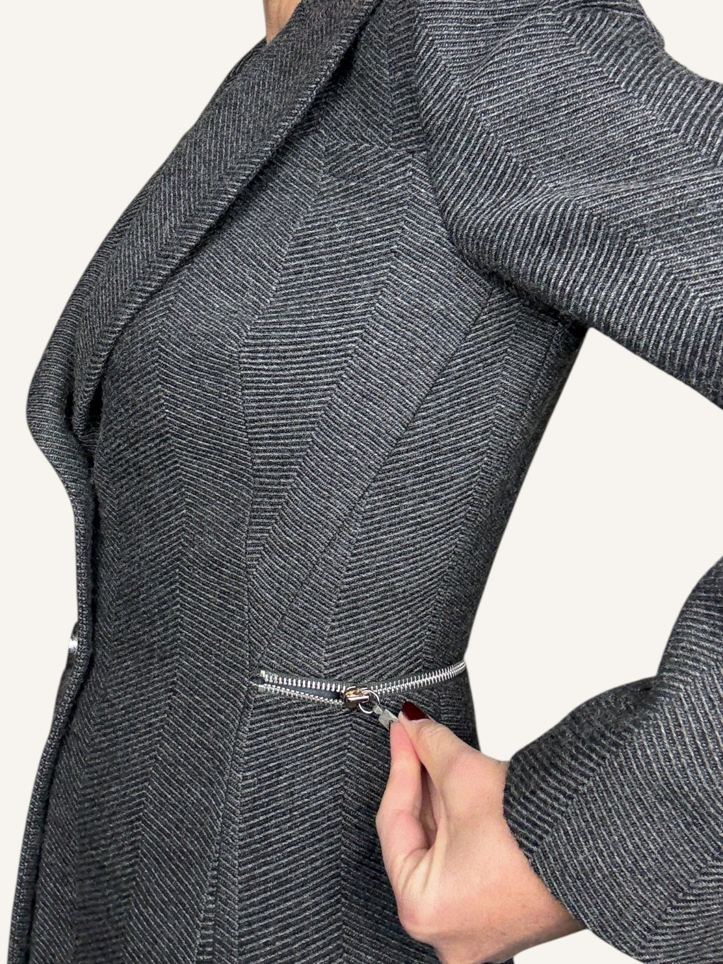 Grey Wool Blazer