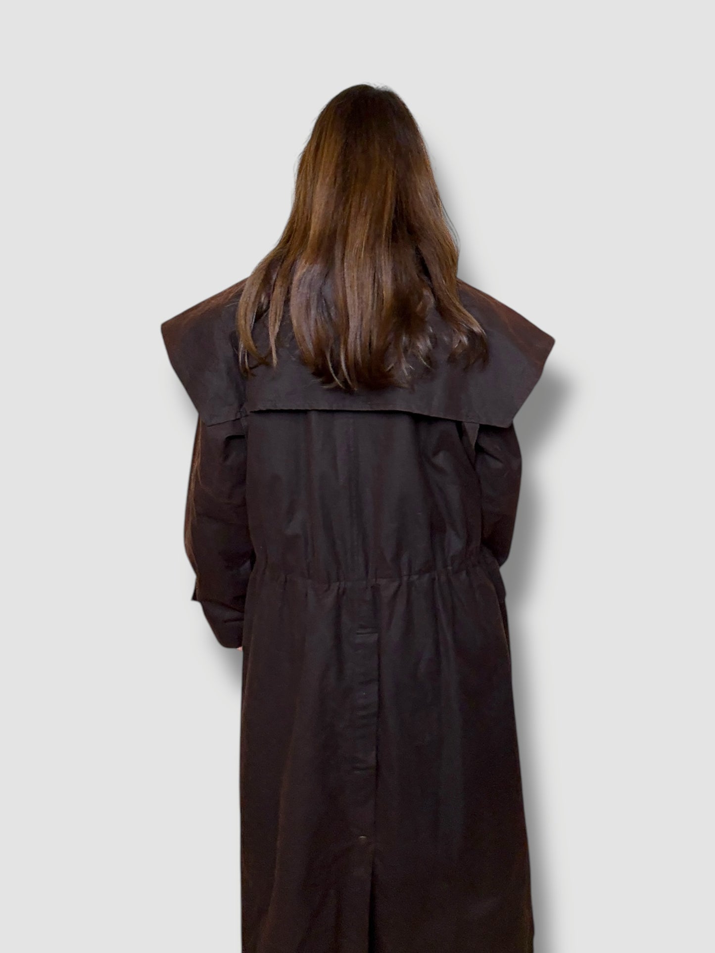 Brown Oilskin Trench